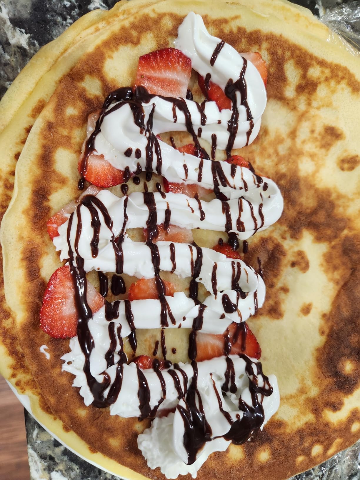 Crepe Maker - 13 Inch Crepe Maker & Electric Griddle & Non-stick Pancake Maker-Crepe Pan (Silver-A) customer photo 1