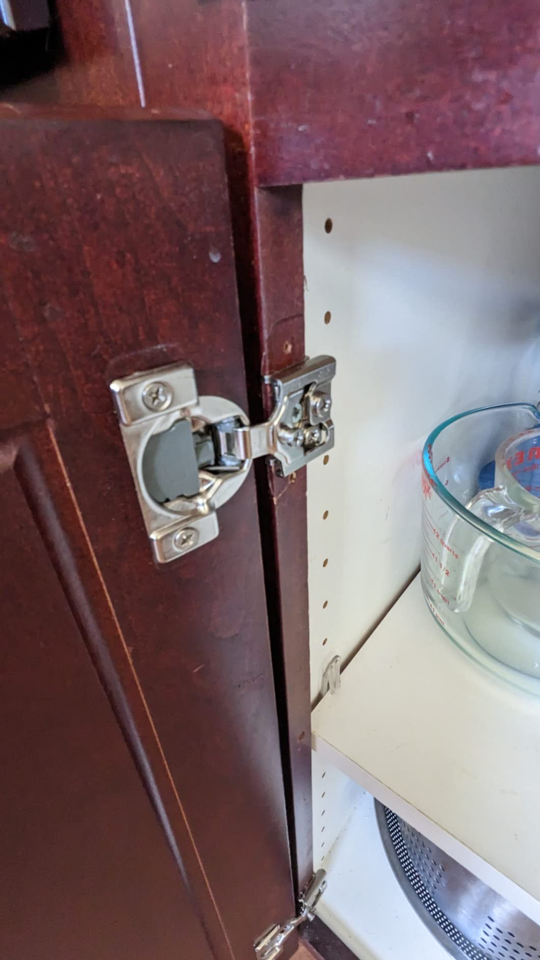 Ravinte 60 Pack (30 Pairs) 1/2 Inch Overlay Soft Close Hinges for Kitchen Cabinets - Satin Nickel Hidden Concealed Hinge, Stainless Steel, Self Closing customer photo 2