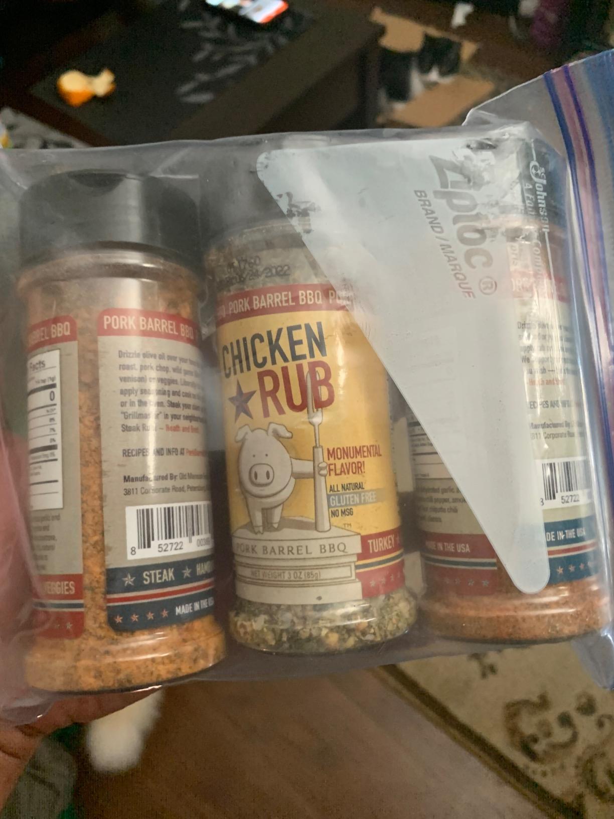 Pork Barrel BBQ Seasoning & Rub Variety Pack - Award-Winning BBQ Spice Set for Grilling, Smoking & Barbecue - Ultimate Grilling Gift for Men - No MSG, Gluten-Free, Zero Calorie customer photo 1