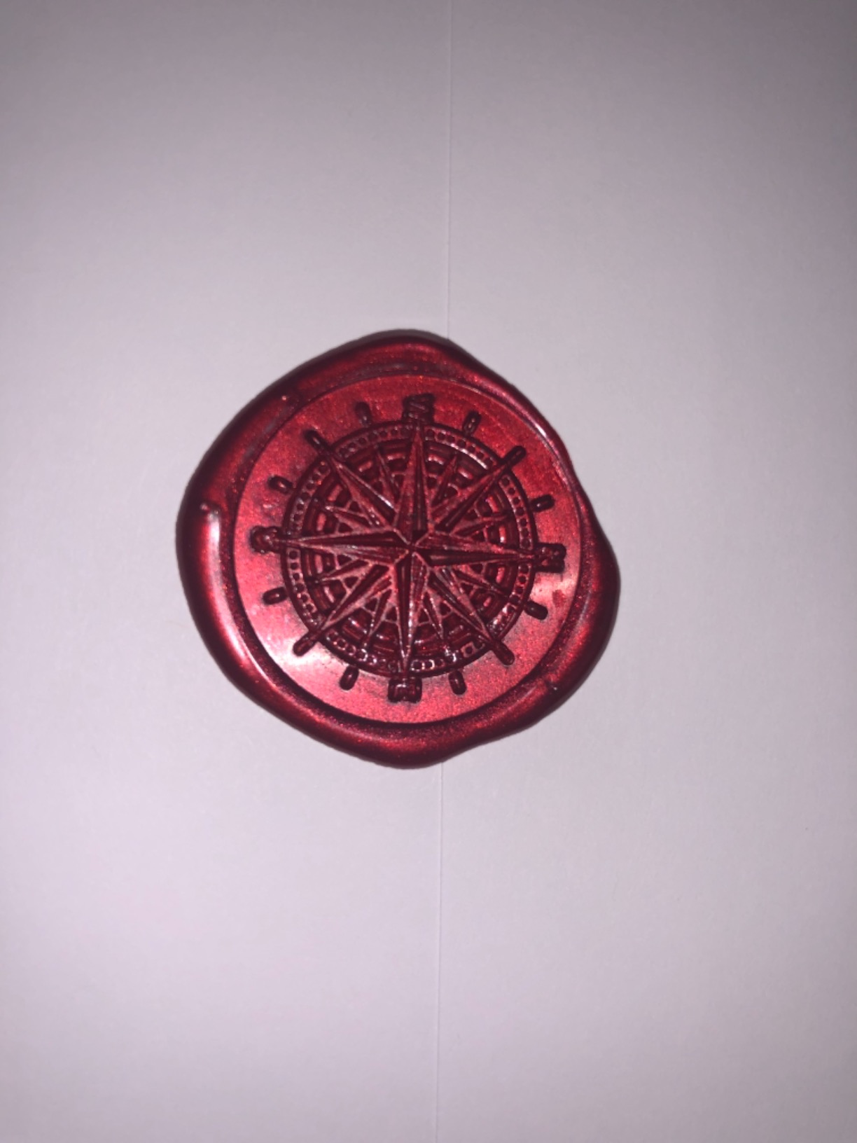 PH PandaHall Compass Wax Seal Stamp - Vintage Retro Sealing Stamp for Embellishment of Envelopes, Wedding Invitations, Gift Packaging customer photo 2