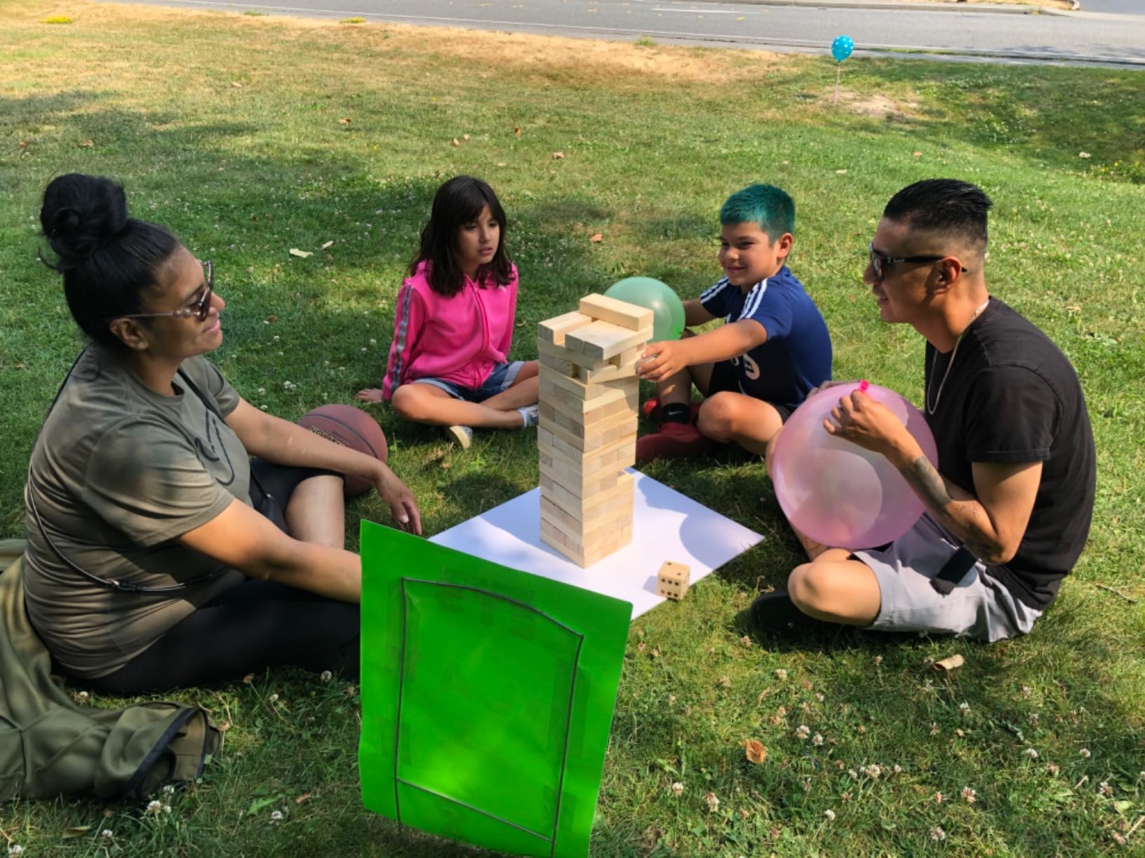 ApudArmis Giant Tumble Tower (Stack from 2Ft to Over 4.2Ft), 54 PCS Pine Wooden Stacking Timber Game customer photo 1