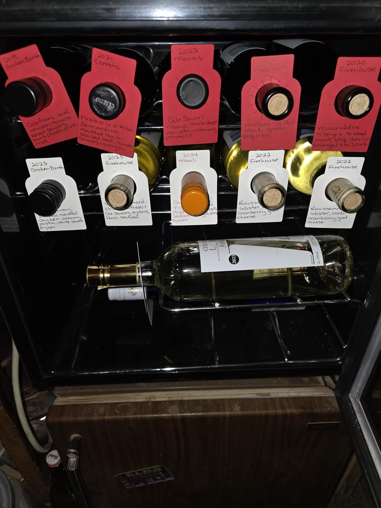 Wine Bottle Tags for Cellar Collection, Champagne, Hanging Labels for Name, Year, Tasting Notes (150Pack-3 Colors) customer photo 1