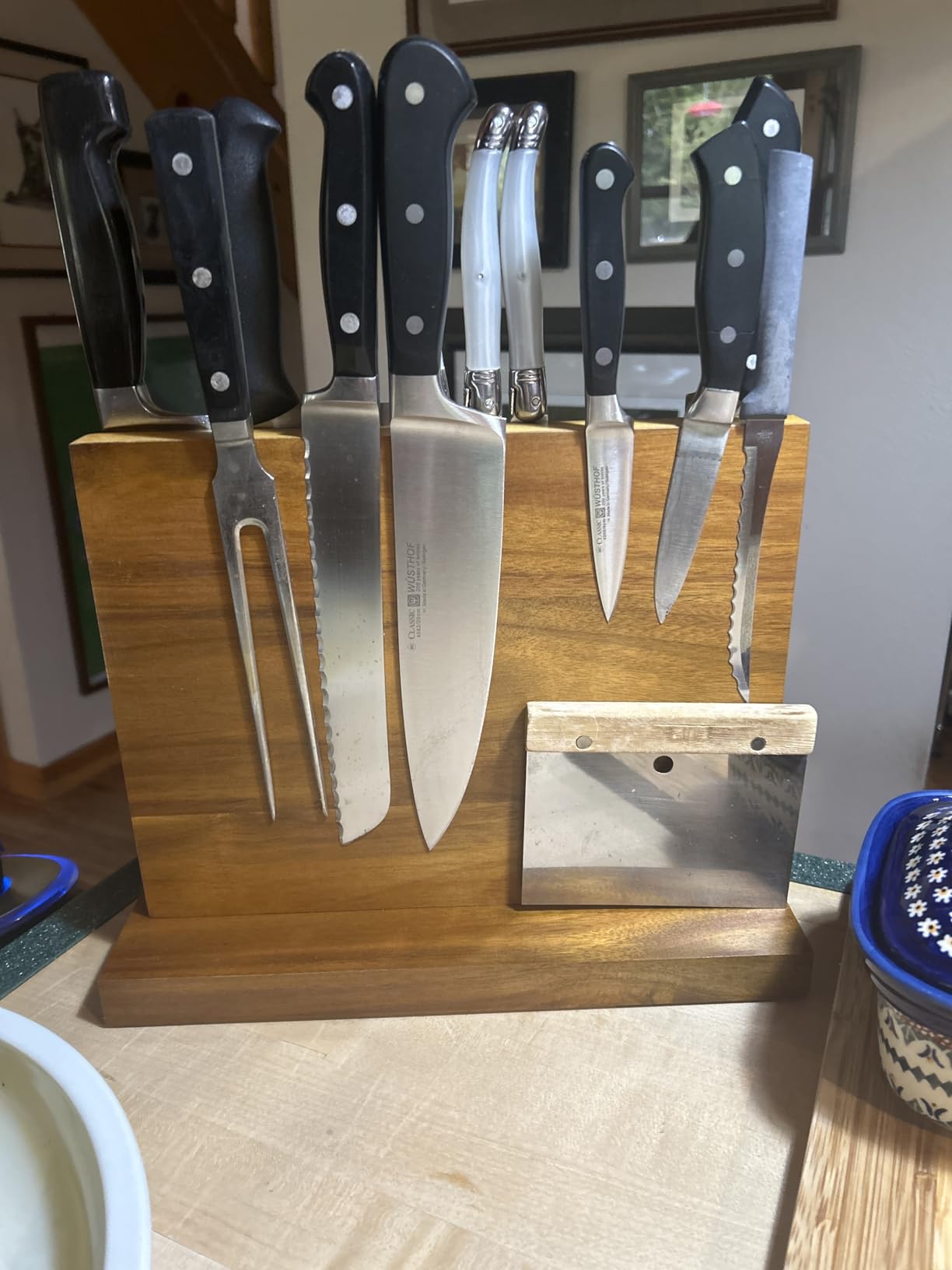Home Kitchen Magnetic Knife Block Holder Rack Magnetic Stands with Strong Enhanced Magnets Multifunctional Storage Knife Holder customer photo 1