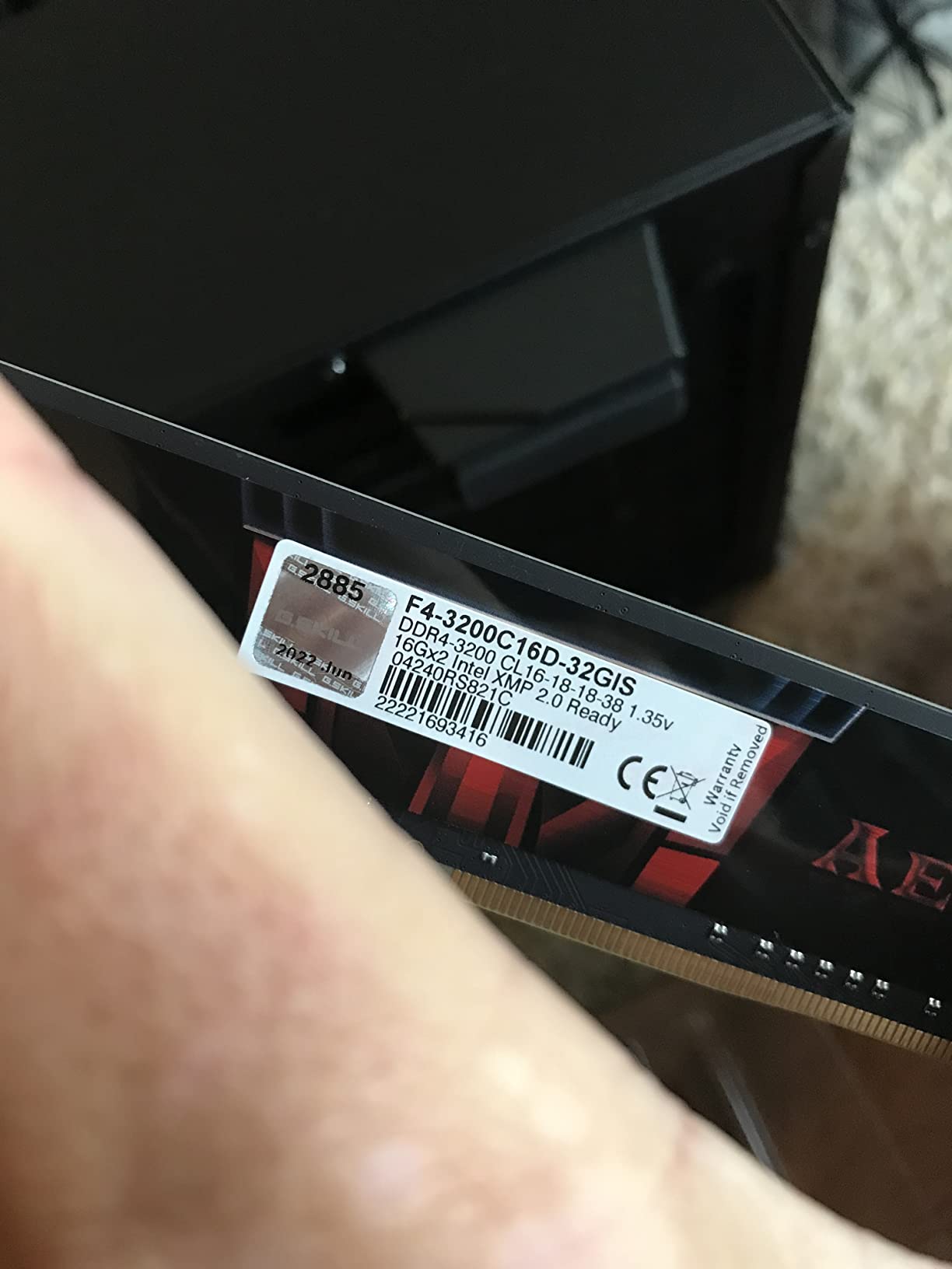 G.SKILL AEGIS Series DDR4 RAM 32GB (2x16GB) 3200MT/s CL16-18-18-38 Intel AMD Desktop Computer Memory U-DIMM customer photo 1