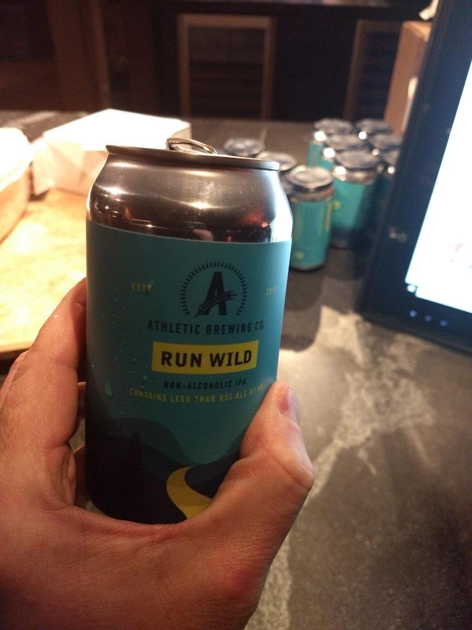 Athletic Brewing Company Craft Non-Alcoholic Beer - Run Wild IPA - 12 Pack x 12 Fl Oz Cans - Low-Calorie, Award Winning - The Ultimate Sessionable IPA customer photo 2