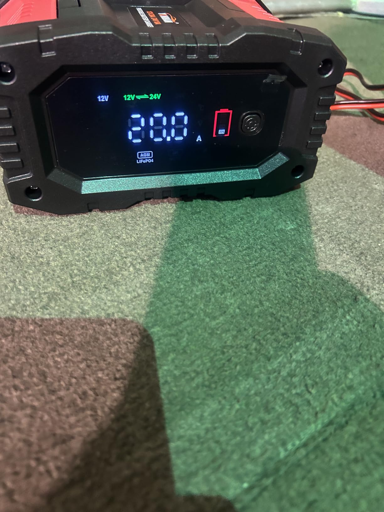 YONHAN Battery Charger 20A 12V/24V LiFePO4 Lead Acid Fully Automatic Battery Maintainer, Car Battery Trickle Charger Automotive w/Repair, Winter Mode, for AGM, STD, Gel, Deep Cycle Batteries customer photo 2