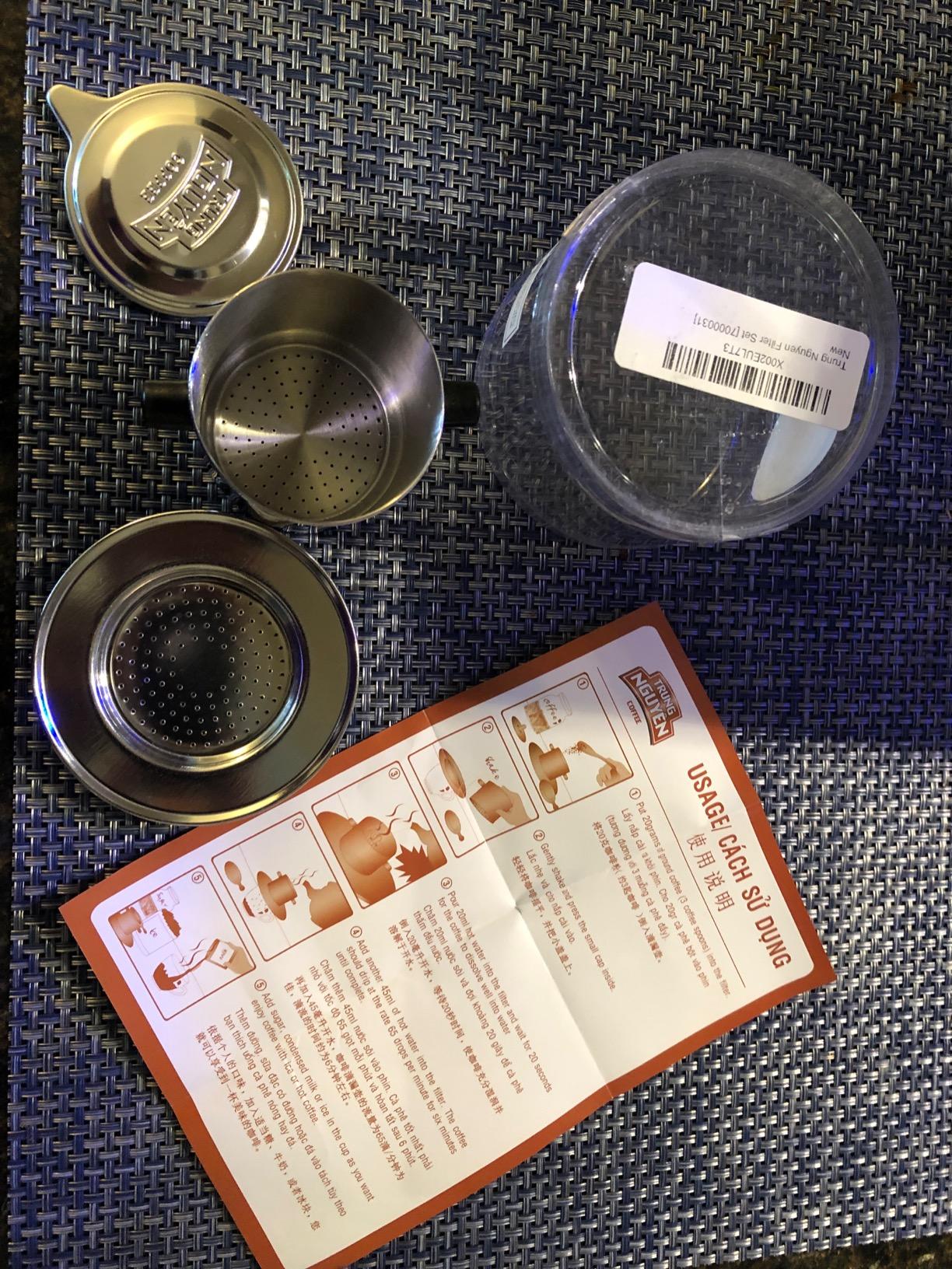 Vietnamese Coffee Filter | French Press Coffee Filter | Traditional Drip Coffee Reusable Inox Phin Filter Stainless Steel Cup Portable Coffee Maker Single-cup Serving For Camping Travel | Coffee Lover customer photo 2