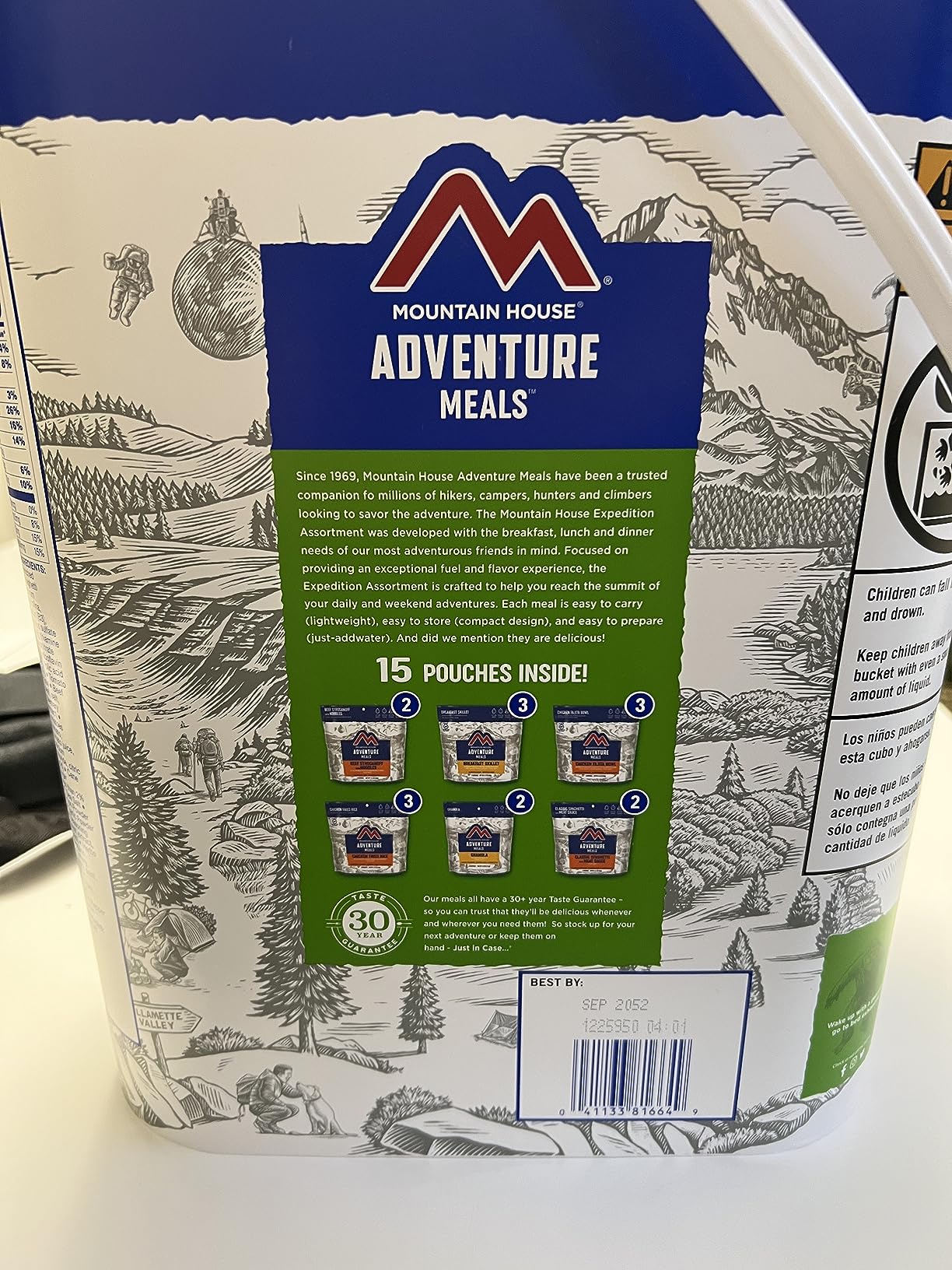 Mountain House Emergency Meal Assortment Kits, Freeze-Dried Survival Food Kit for Disaster Preparedness & Long-Term Storage, 30-Year Shelf Life customer photo 1