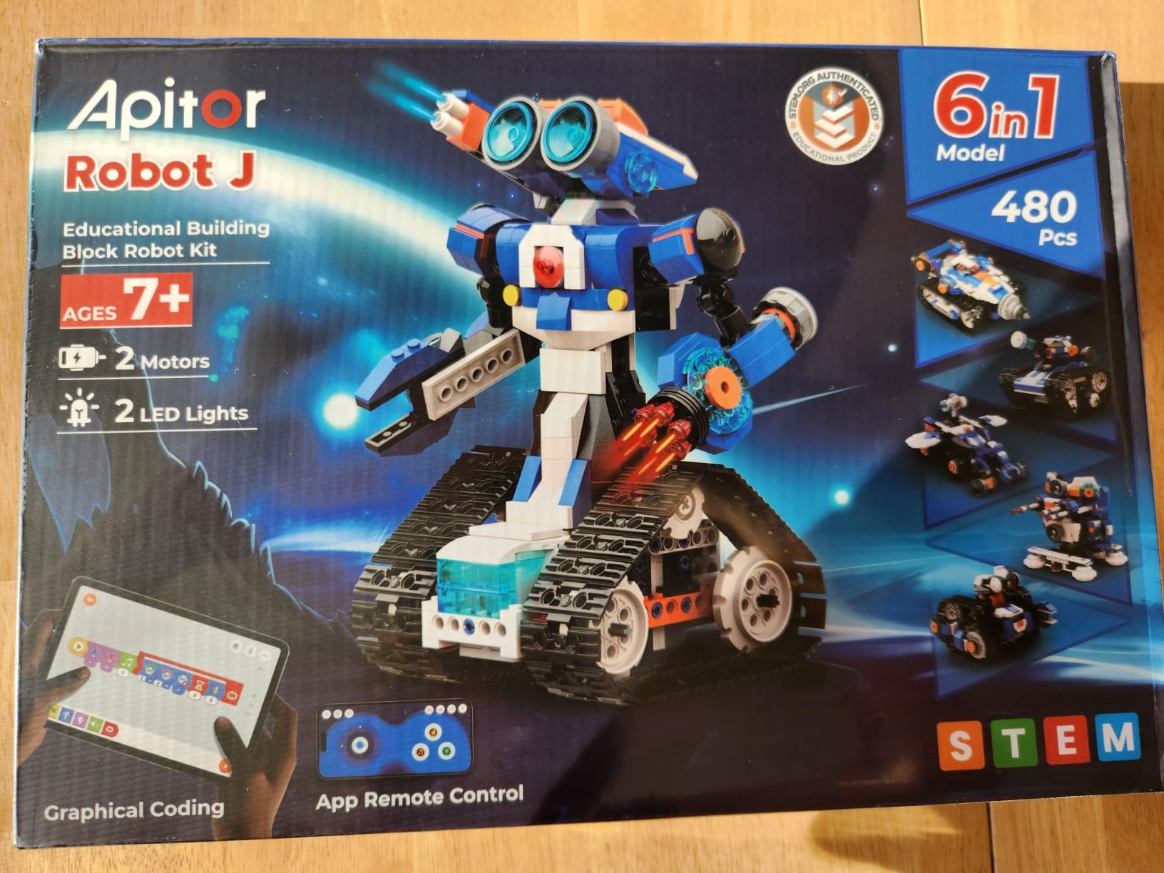 STEM Robot Toy 6-in-1 Robot Building Kit for Boys Age 8-12, APP Remote Control STEM Coding Toys, Educational Robotics Gifts for Boys Girls Kids Ages 7-12 customer photo 2