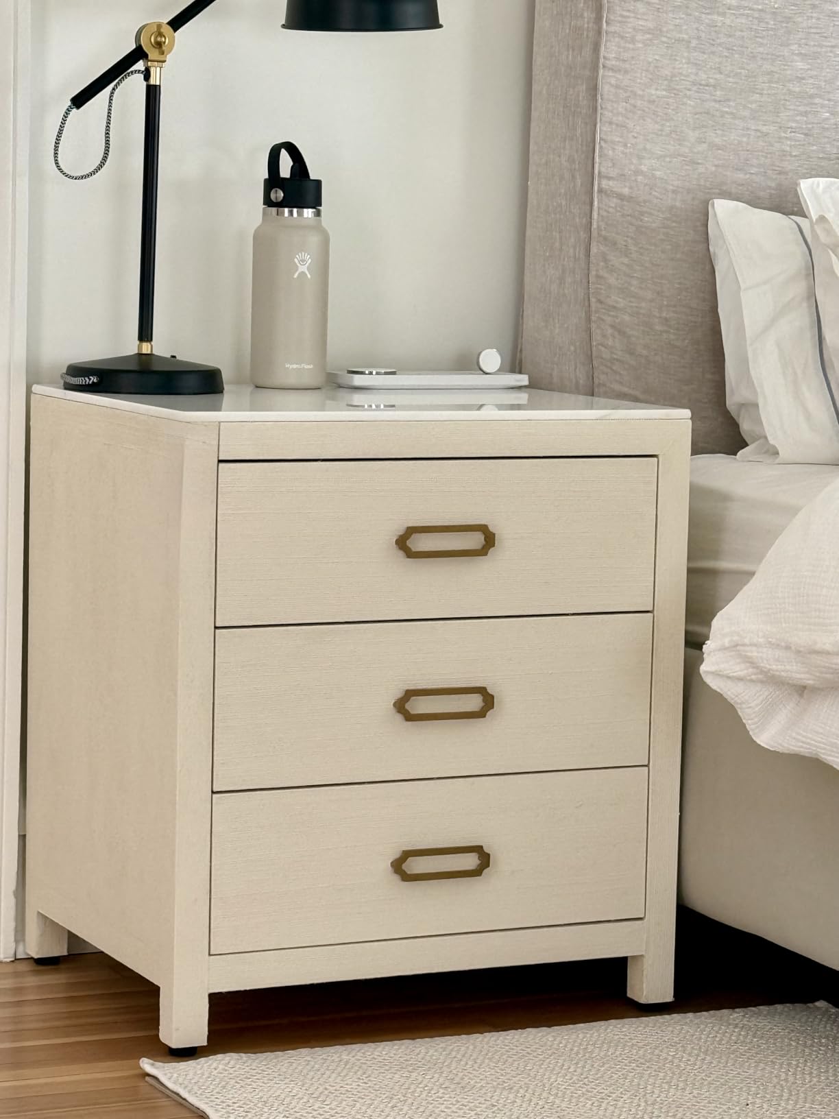 ALL-IN-ONE Paint by Heirloom Traditions, Linen (Soft Warm White), Quart - Durable cabinet and furniture paint. Built in primer and top coat, no sanding needed. customer photo 2