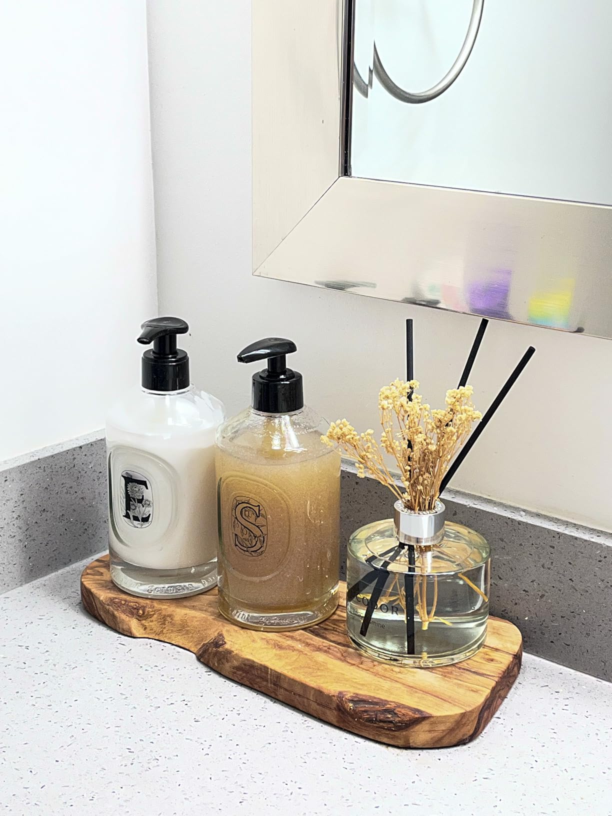 COCODOR Flower Reed Diffuser Set / 6.7oz / White Jasmine/Scent Diffuser with Sticks Home Fragrance Reed Diffuser for Bathroom Shelf Decor customer photo 1