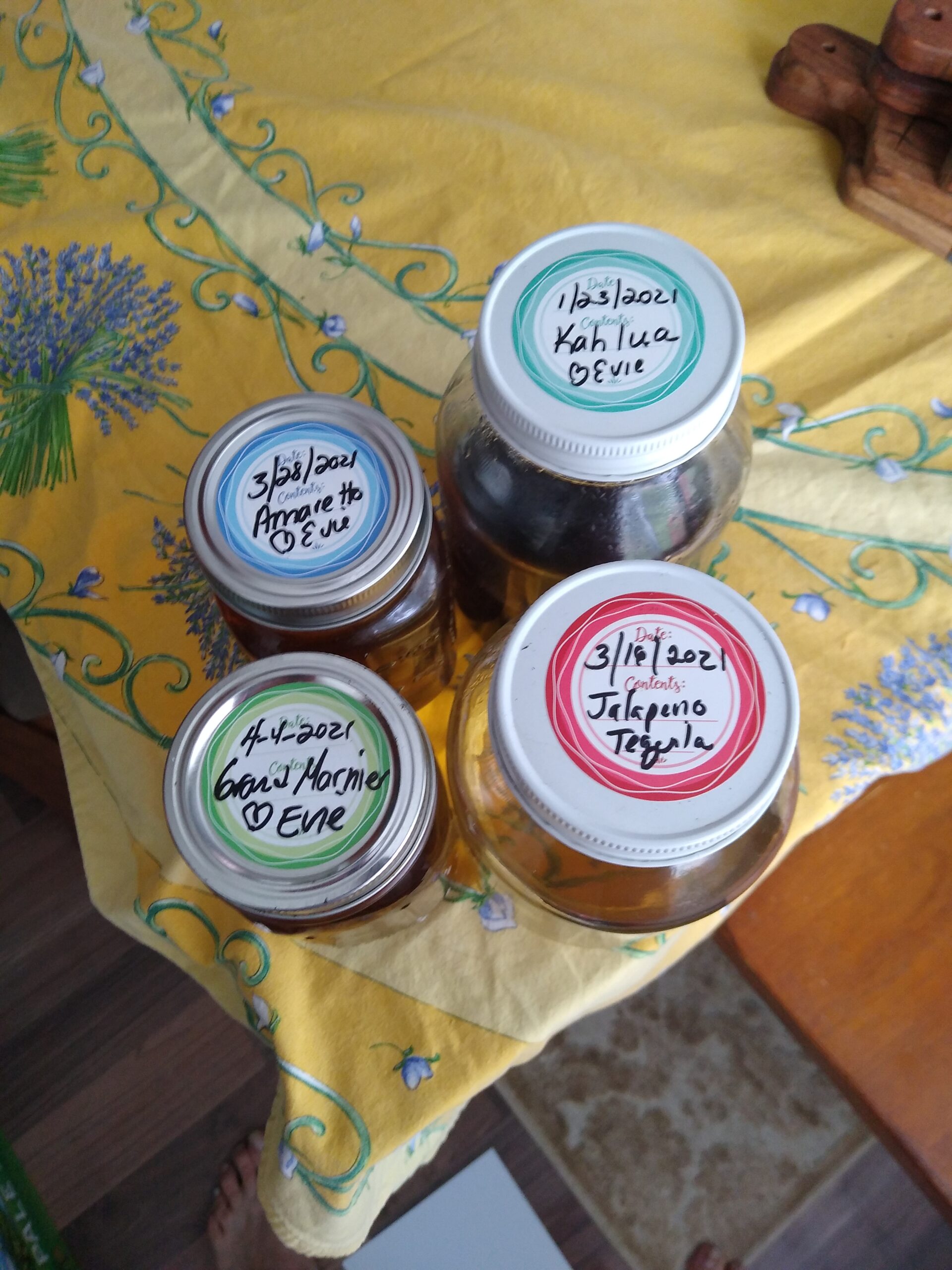 Mason Jar Lid Labels, Removable Waterproof Canning Sticker for Regular & Wide Mouth Jar, 2 Inch Round Write-On Tags for Jams, Jellies, Spices, Meal Prep & Pantry Organization, 90pcs (Forest Streams) customer photo 1