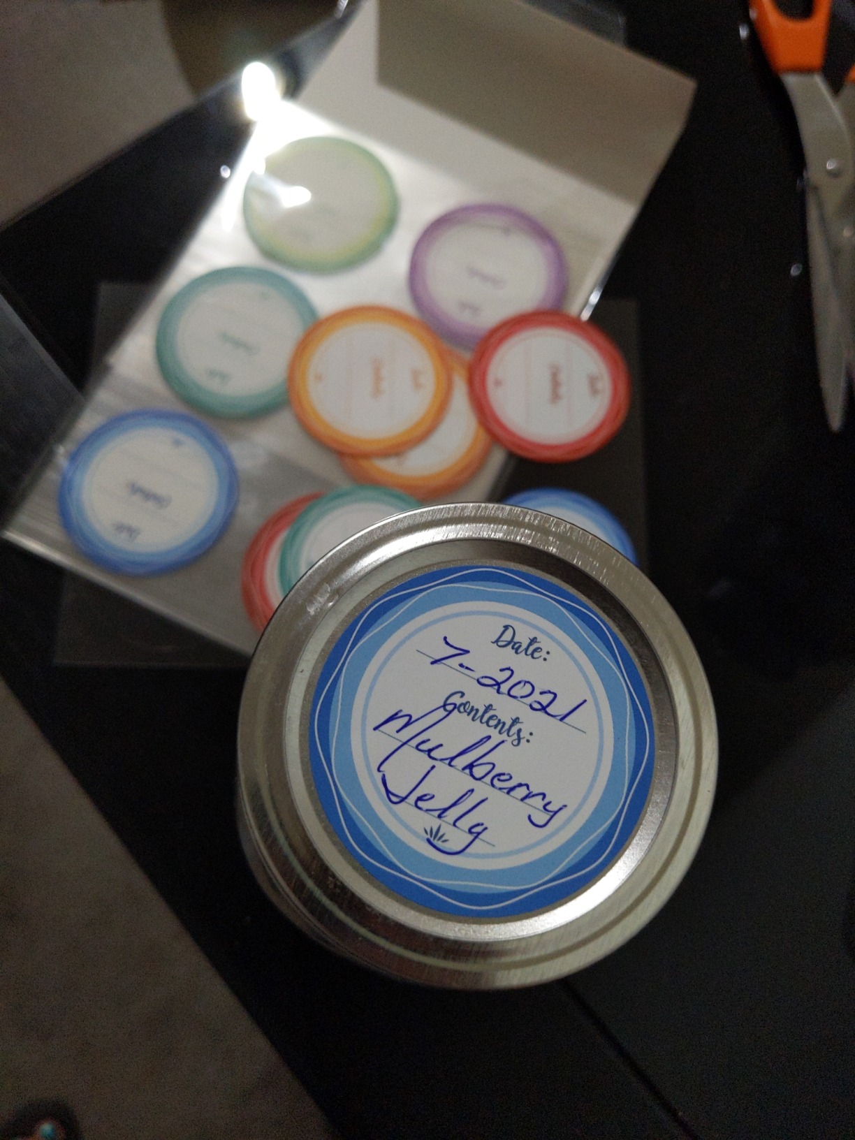 Mason Jar Lid Labels, Removable Waterproof Canning Sticker for Regular & Wide Mouth Jar, 2 Inch Round Write-On Tags for Jams, Jellies, Spices, Meal Prep & Pantry Organization, 90pcs (Forest Streams) customer photo 2
