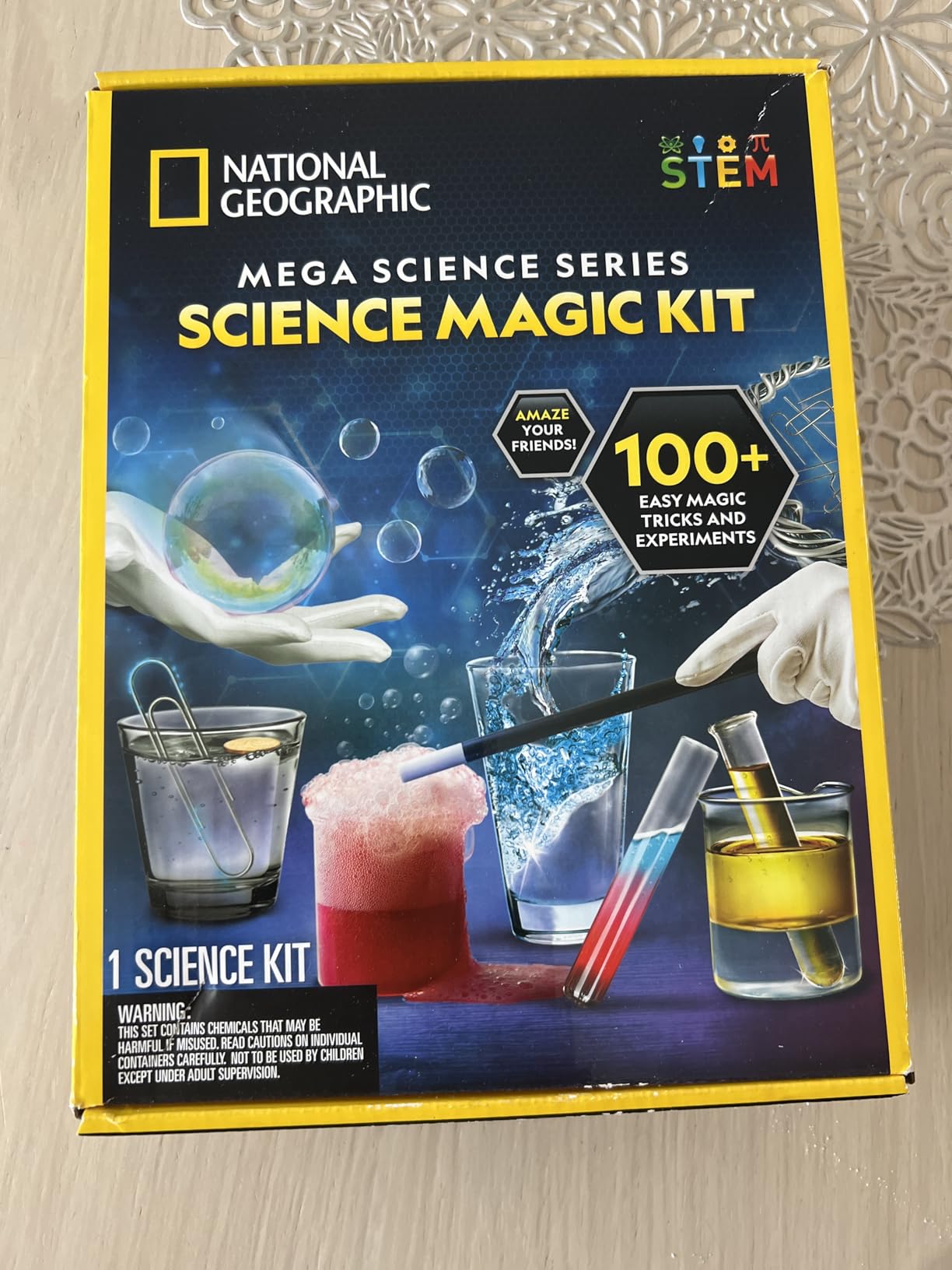 NATIONAL GEOGRAPHIC Science Magic Kit - Science Kit for Kids with 100+ Unique Experiments and Magic Tricks, Chemistry Set and STEM Project, A Great Gift for Boys and Girls (Amazon Exclusive) customer photo 2