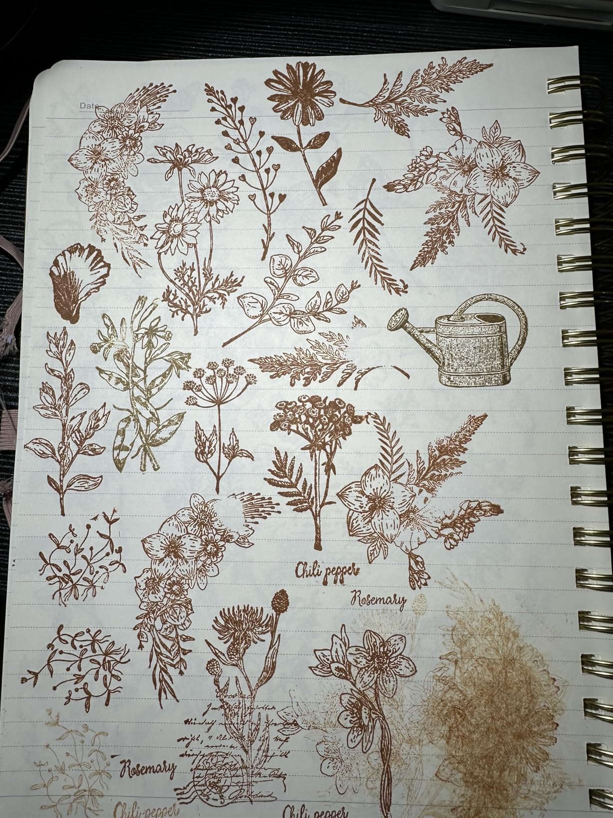 UCEC 8 Sheets Flower Clear Stamps for Card Making, Silicone Stamps for Crafting, Flower Stamp Clear Rubber Flowers Vintage Plants customer photo 1