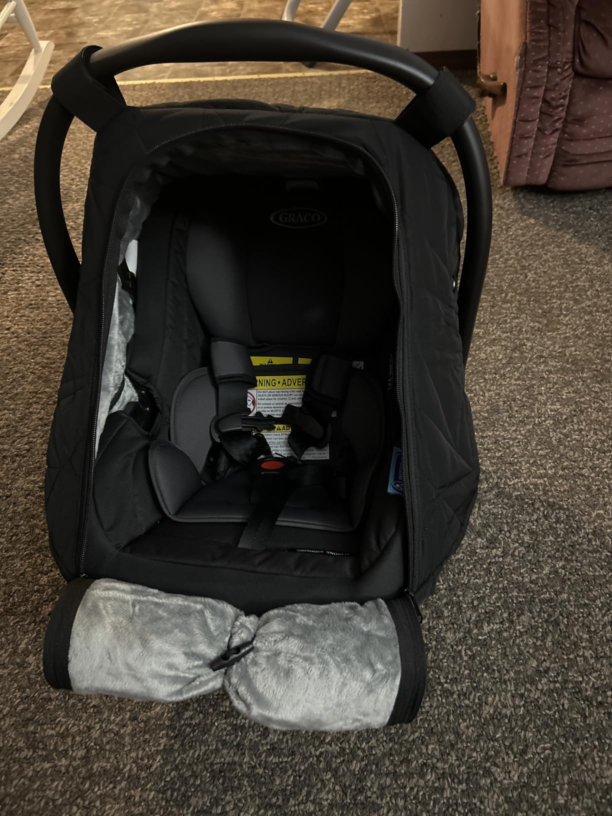 Graco SnugRide SnugFit Infant Car Seat, Baby Car Seat with Anti Rebound Bar for Extra Safety, No-Rethread Harness customer photo 2