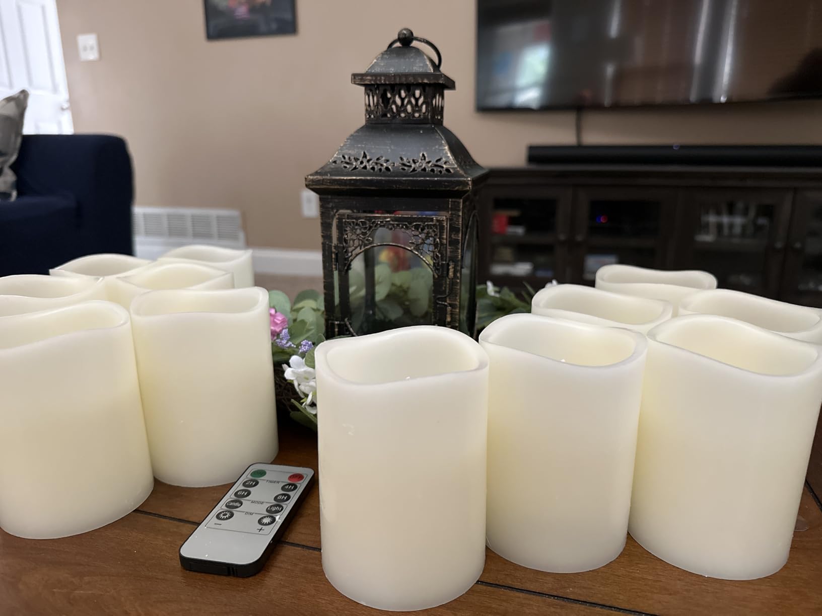 Flameless Candles Battery Operated Candles Set of 12(D:3