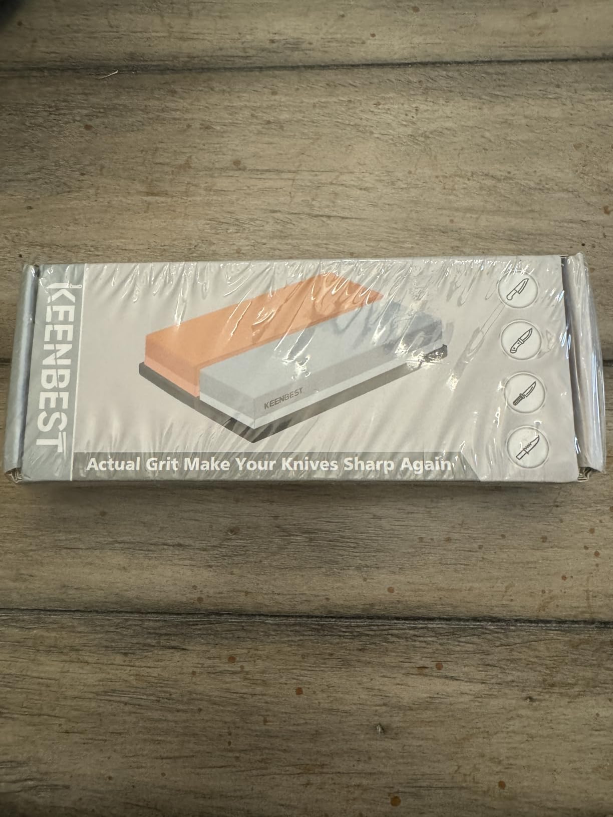 Actual Grit Premium Material Sharpening Stone 2 Side 400 1000 Whetstone Set Kitchen Knife Sharpener Stone Wet Stones for Sharping Knives Kit with Non-slip Rubber Base customer photo 2