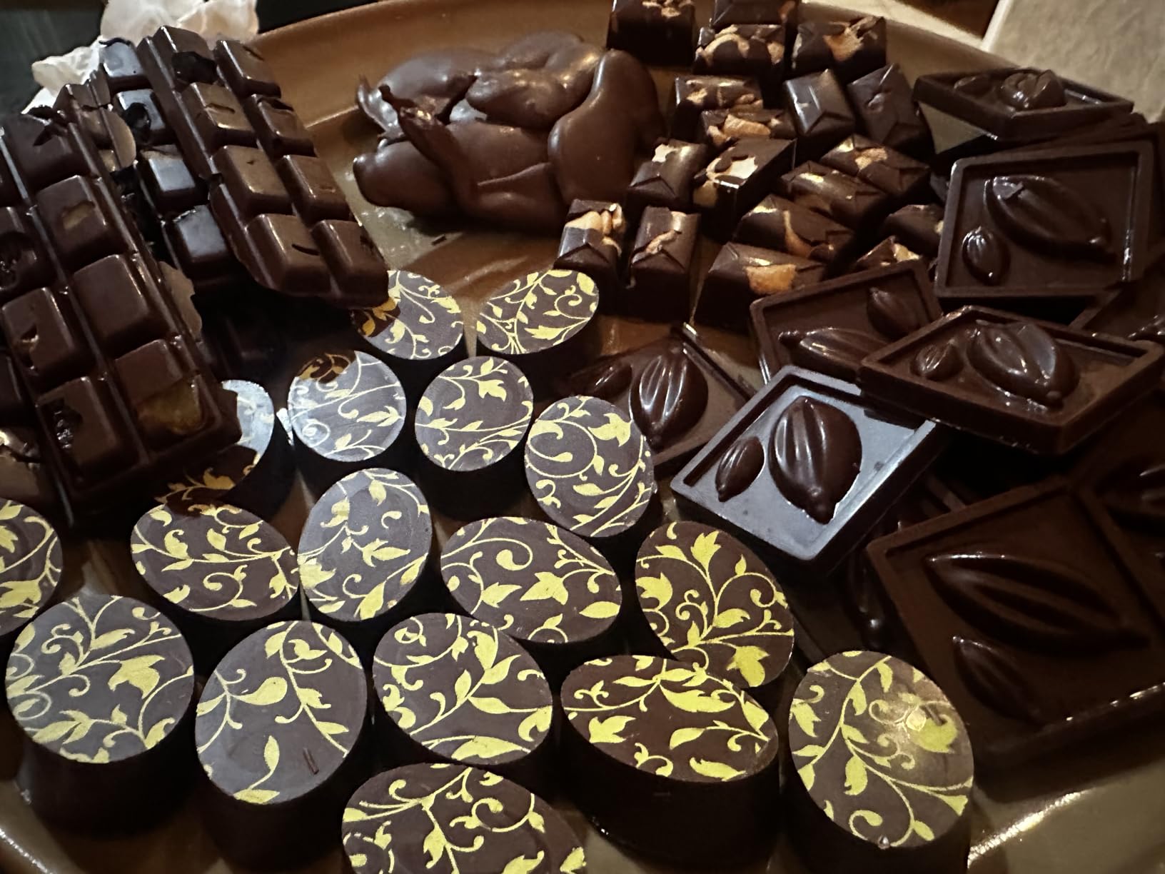 Chocolate Transfer Sheet Mold Polycarbonate Chocolate Mold DIY Handmade Chocolate Magnetic Chocolate Mold Candy Mould Square Shaped (19346) customer photo 1