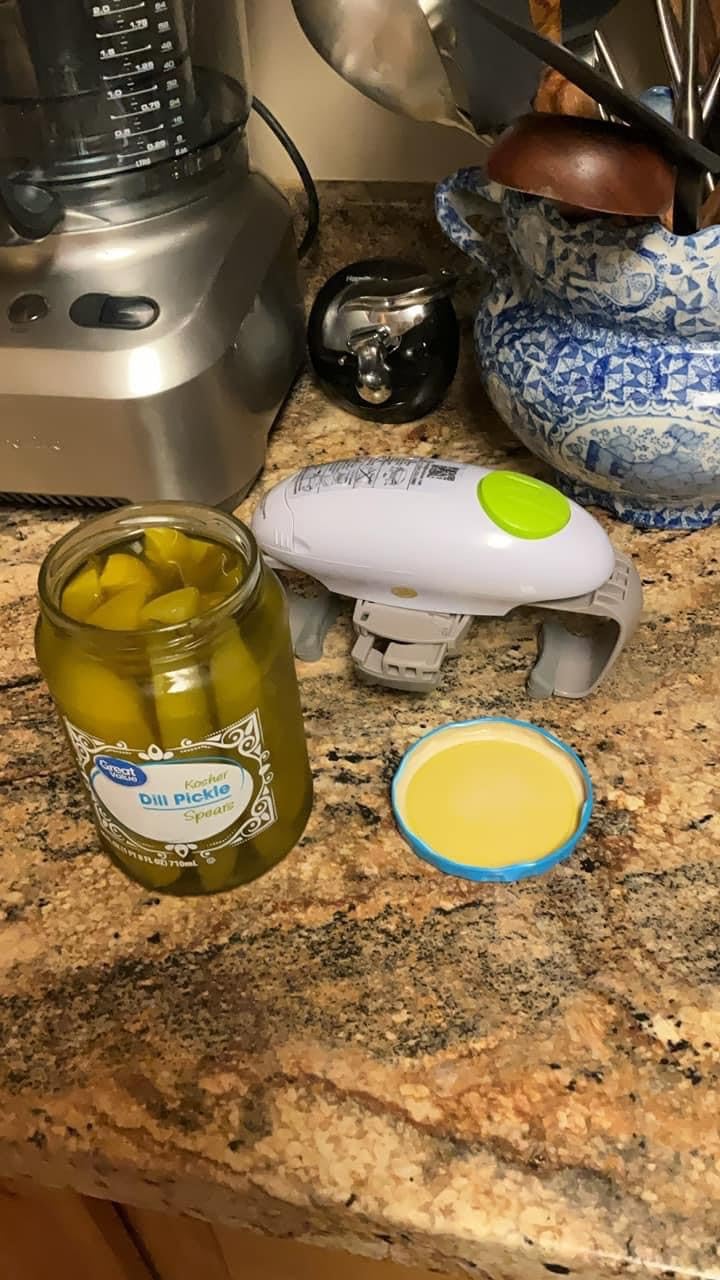 Higher Torque and One Touch Electric Jar Opener - Automatic, Powerful Bottle Opener for Arthritic Hands and Seniors (White) customer photo 1