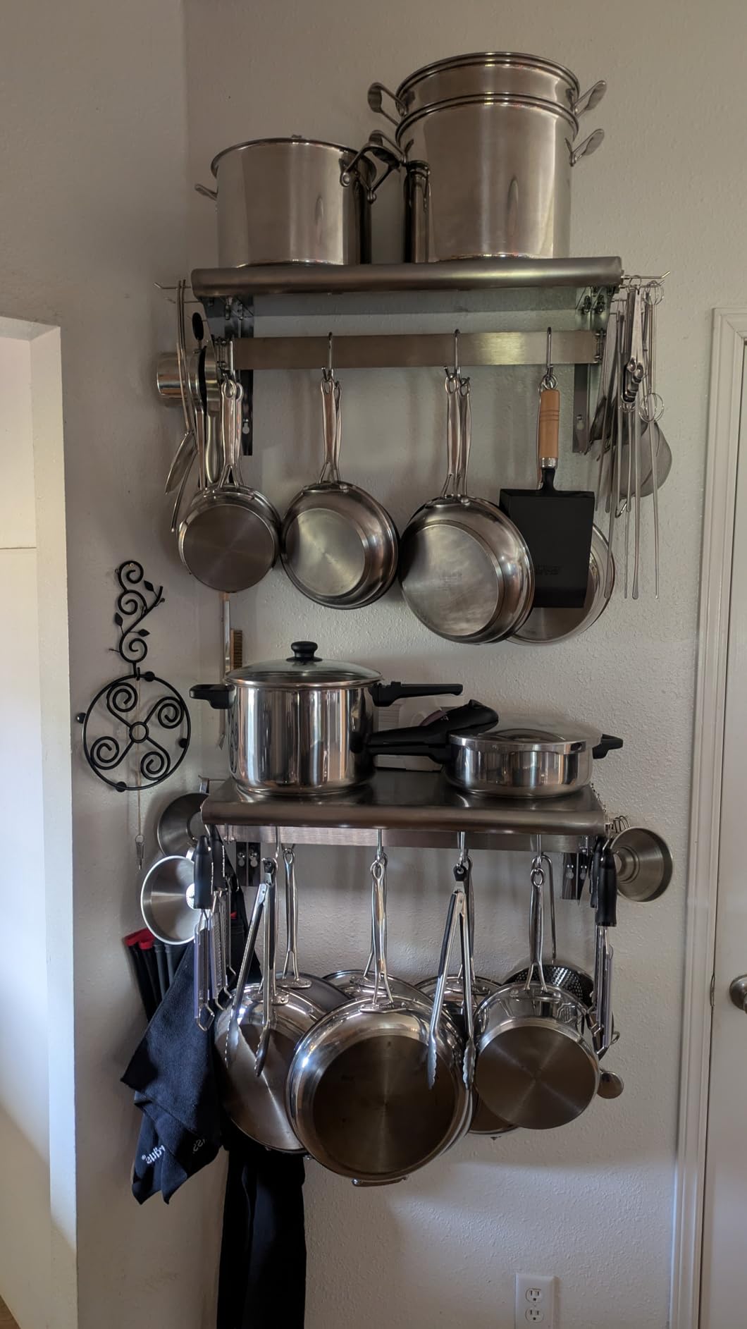 Hally Stainless Steel Shelf 12 x 72 Inches 345 lb, NSF Commercial Wall Mount Floating Shelving for Restaurant, Kitchen customer photo 1