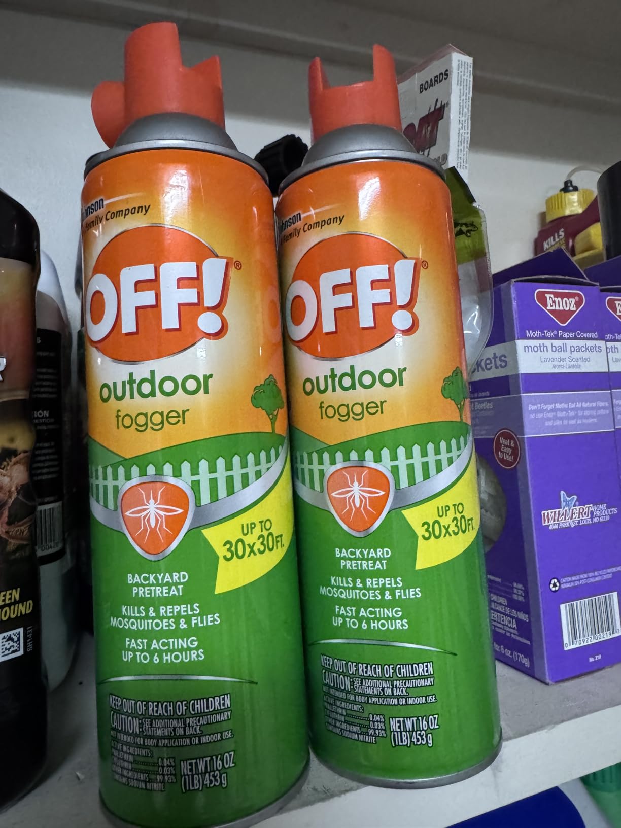 OFF! Outdoor Insect and Mosquito Repellent Fogger Backyard Pretreat Kills and Repels Insects up to 900 Square Feet 16 Ounce (Pack of 2) customer photo 1