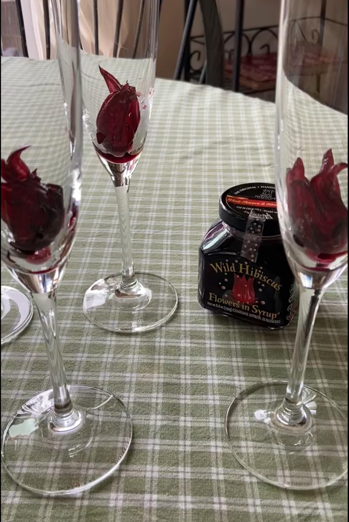 Wild Hibiscus Flowers in Syrup | 8.8 oz Jar | Hand-Crafted Whole Hibiscus Flowers in Sweet Syrup | Perfect for Cocktails, Desserts & Gourmet Garnishes customer photo 2