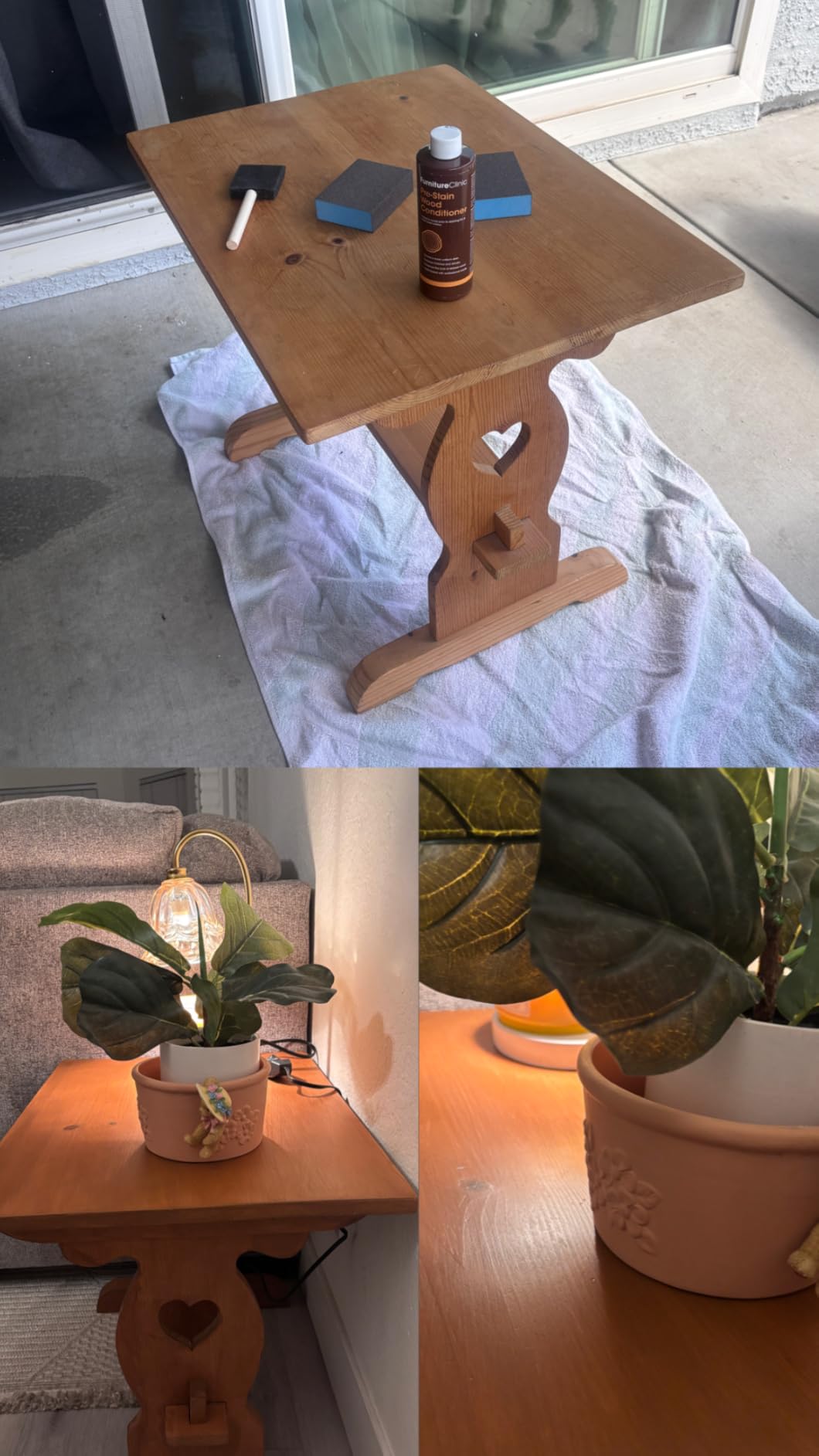 Furniture Clinic Wood Stain | Dark Oak | Water Based | Fast Drying, Low Odor, & Non-Toxic | for Indoor & Outdoor Furniture and More | Multiple Finishes | (8.5oz / 250ml) customer photo 2