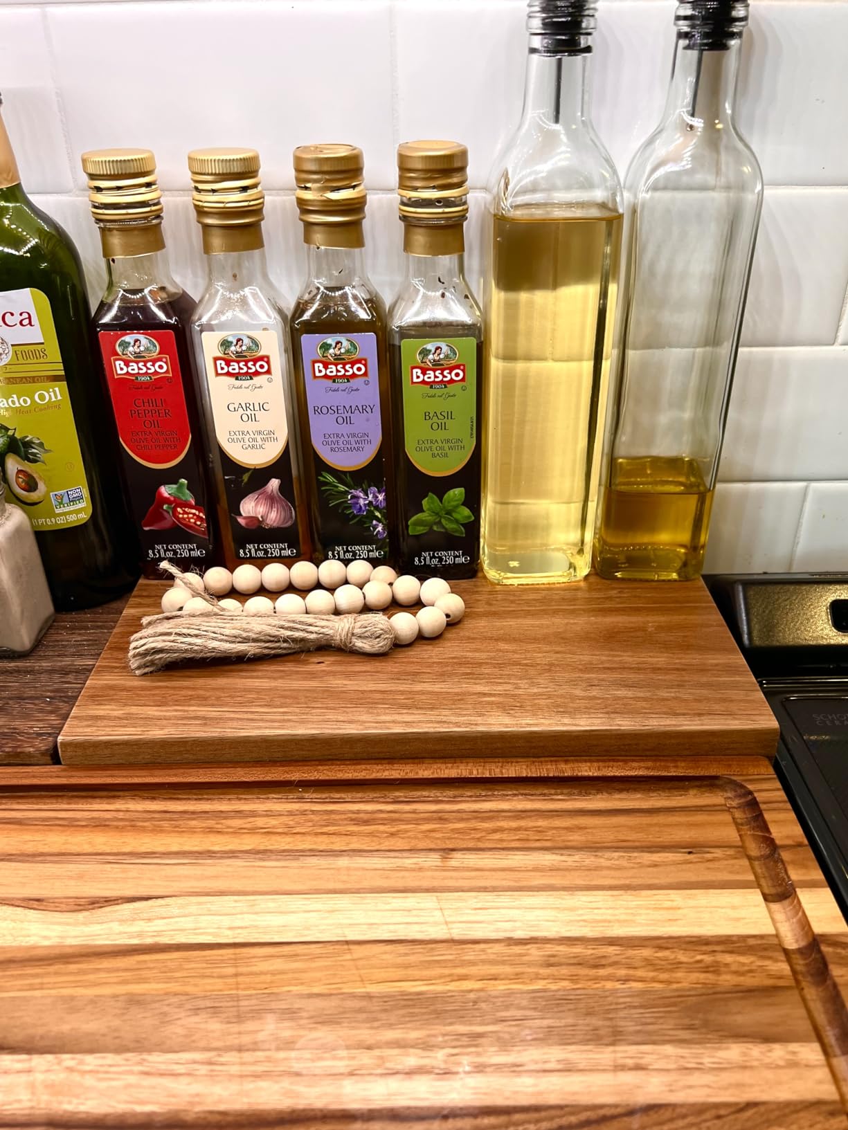 BASSO 1904 - Infused Extra Virgin Olive Oil Gift Box Set, First Cold Pressed, Variety Pack, 4 bottles x 8.5 fl.oz (250ml), Naturally Infused for Dipping & Tasting customer photo 2