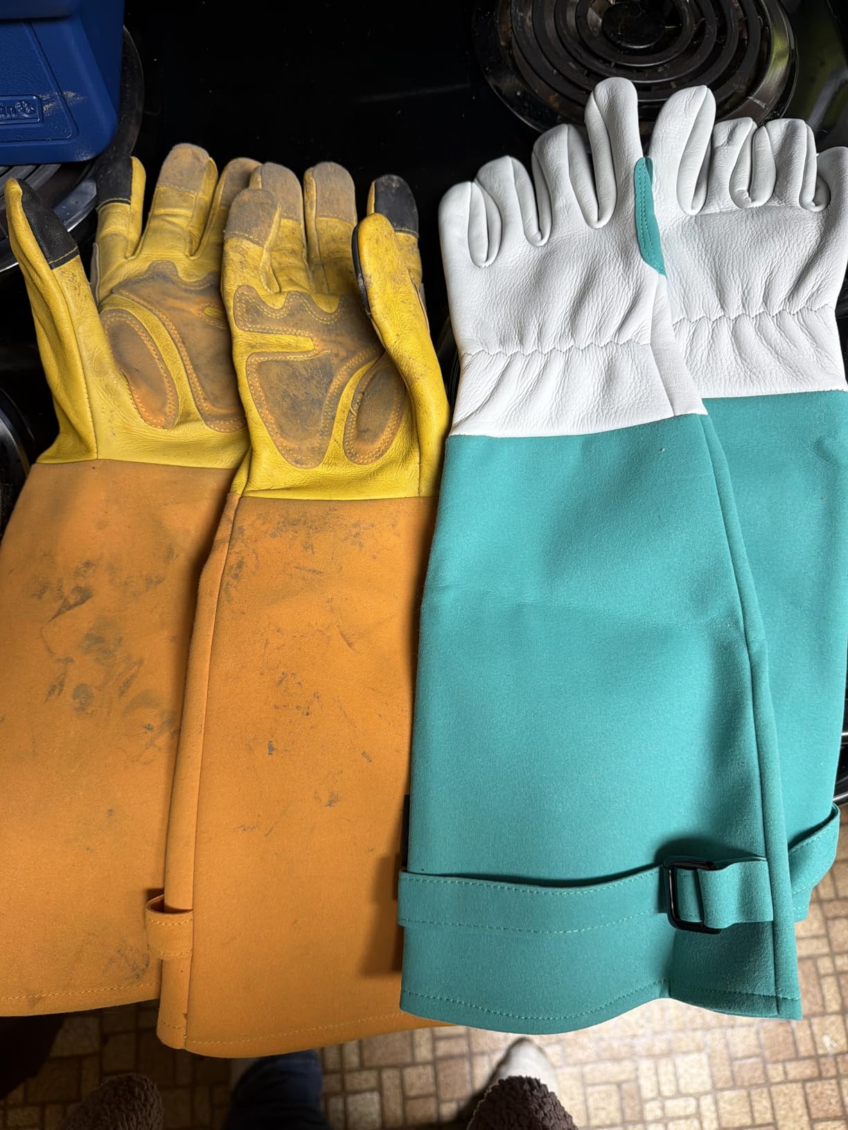 Long Gardening-Gloves Women/Men-Thorn proof Rose Pruning Heavy Duty Gauntlet, Best Garden Gifts for Gardener-L customer photo 1
