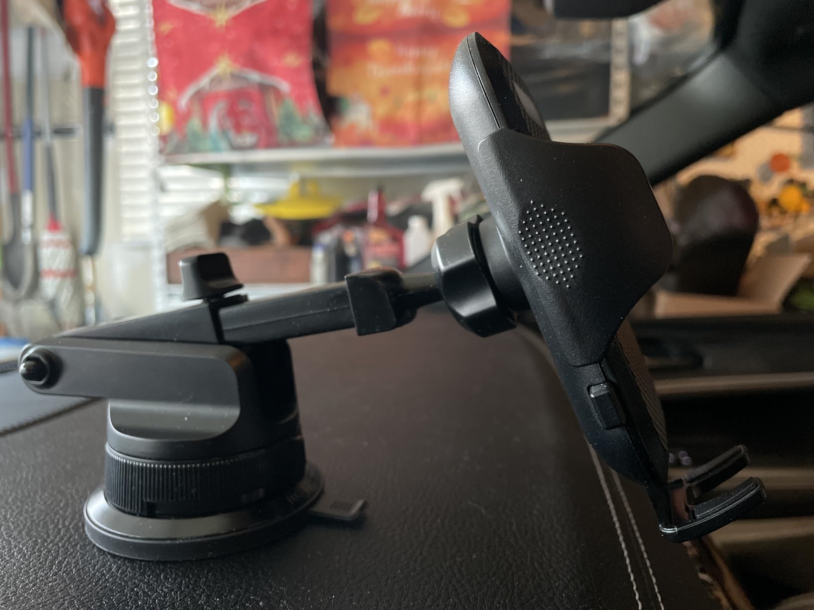 VANMASS Car Phone Holder [Upgraded Strongest Suction & Clip] Cell Phone Mount for Dashboard Windshield Vent Wall, Truck Cradle Stand for iPhone 17 Pro Max 16 15 14 13 12 11 SE Samsung S26 Android, Black customer photo 2