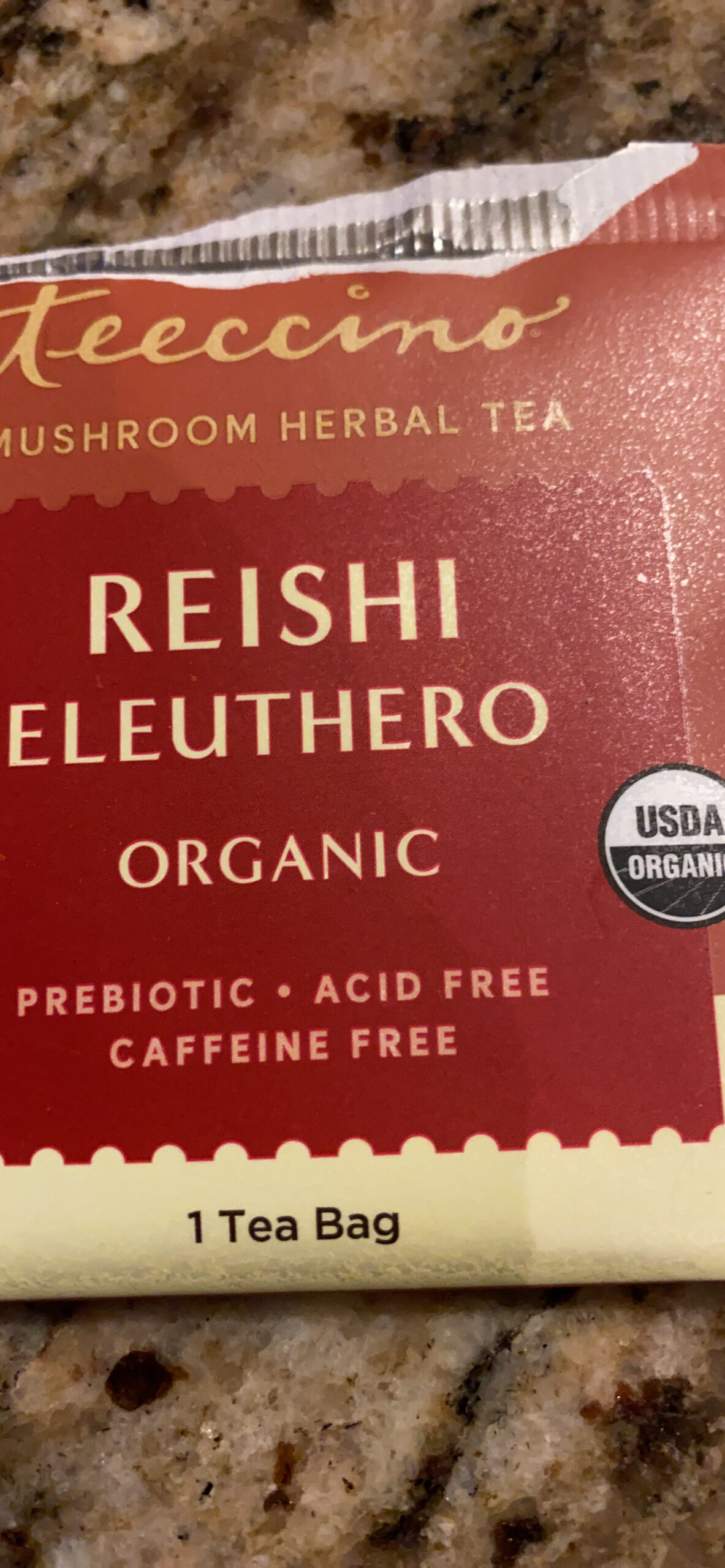 Teeccino Reishi Eleuthero Tea - French Roast - Organic Mushroom Adaptogenic Herbal Tea, 3x More Herbs than Regular Tea Bags, Caffeine Free, Chicory Prebiotic - 25 Tea Bags customer photo 1