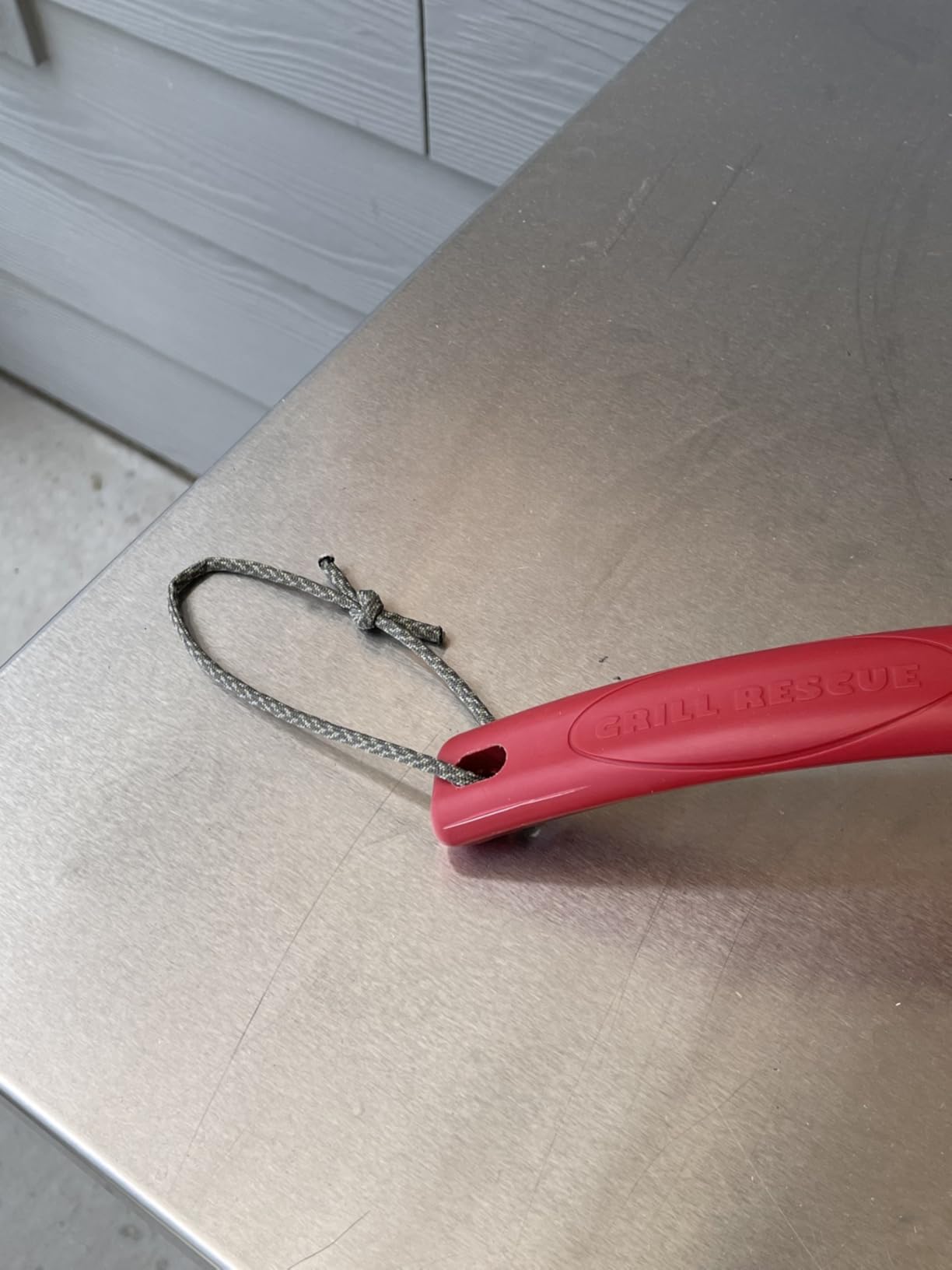Grill Rescue BBQ Replaceable Scraper Cleaning Head, Bristle Free Grill Brush - Durable and Unique Scraper Tools for Cast Iron or Stainless-Steel Grates, Barbecue Cleaner (Non Scraper Brush) customer photo 1
