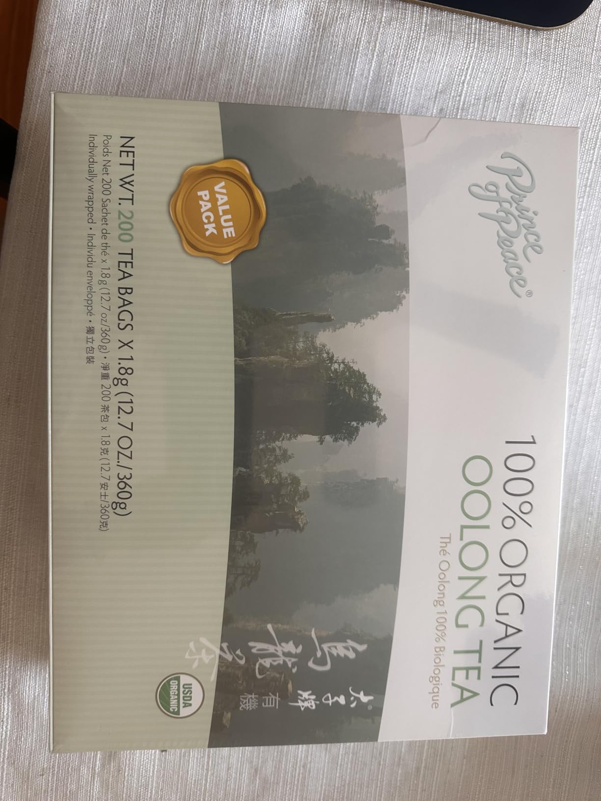 Prince of Peace 100% Organic Oolong Tea, BEST VALUE Family Size, 200 Tea Bags customer photo 1
