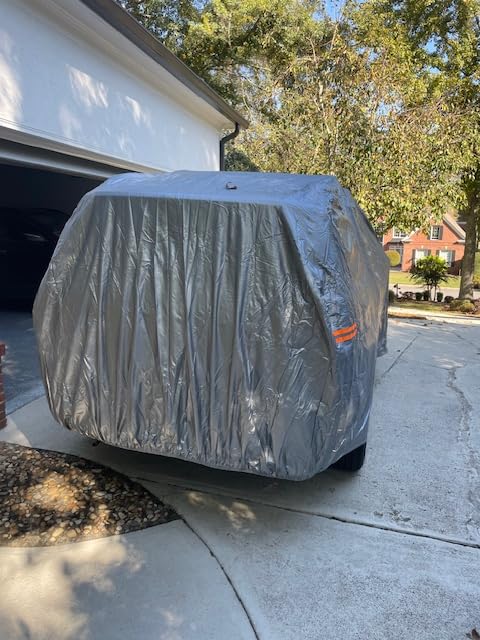 MotorTrend SafeKeeper Heavy Duty Car Cover Waterproof All Weather, Multi-Layered Truck SUV Car Cover for Snow Rain Sun UV Protection, Full Exterior Car Covers for Automobiles (Fits up to 228