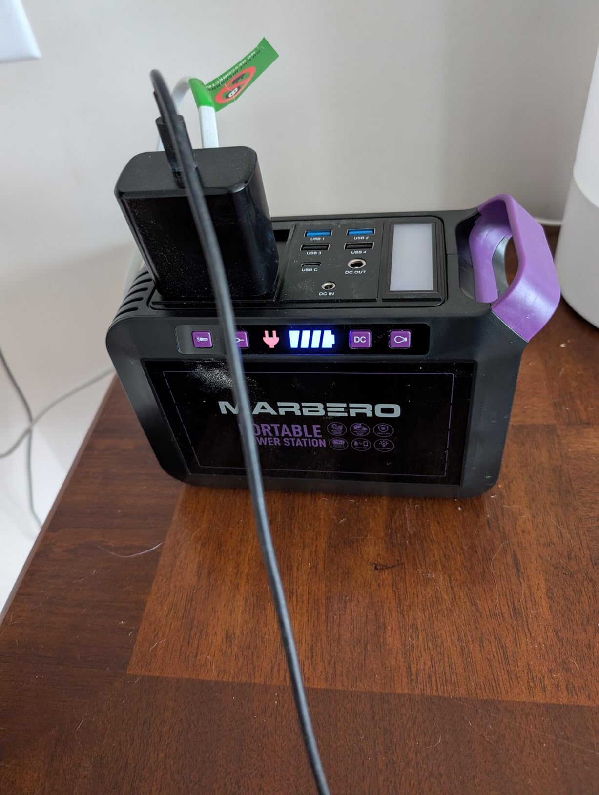 MARBERO Portable Power Station 88Wh Camping Lithium Battery Solar Generator Fast Charging with AC Outlet 120W Peak Power Bank customer photo 2