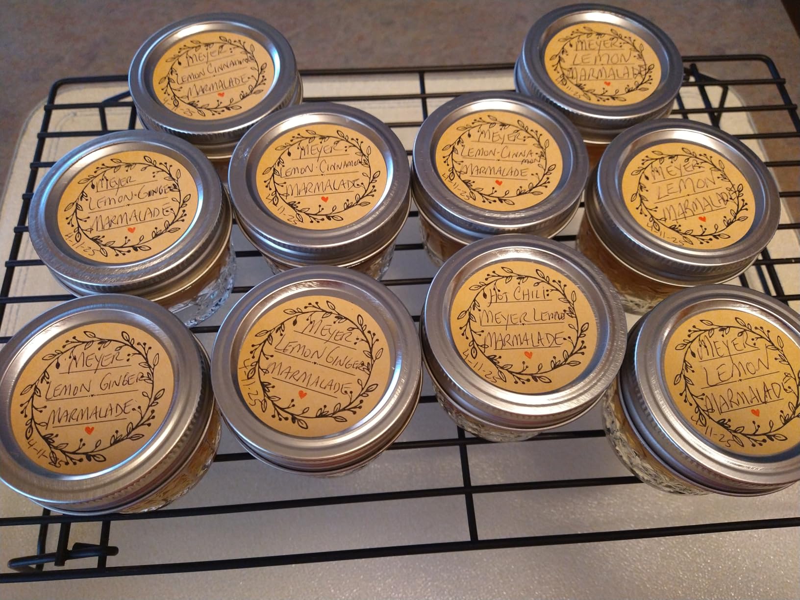 2 Inch Wreath Design with 3 Lines for Writing (500 Labels per roll) Natural Brown Kraft Stickers for Canning Labels Jar, Store Owners, Crafts, Organizing, Gift, Price Tags, Weddings, Baby Showers customer photo 1