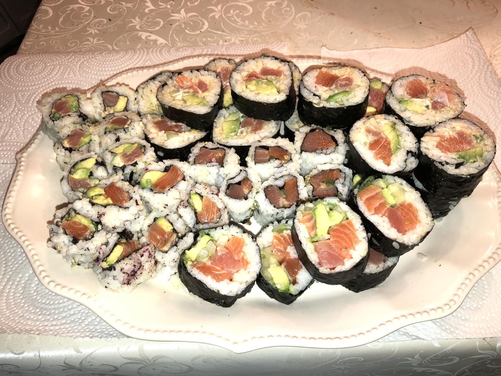 3 Pcs Plastic Sushi Rolling Mat Set - Non-stick Sushi Maker for Homemade DIY, Red, Blue, Green customer photo 1
