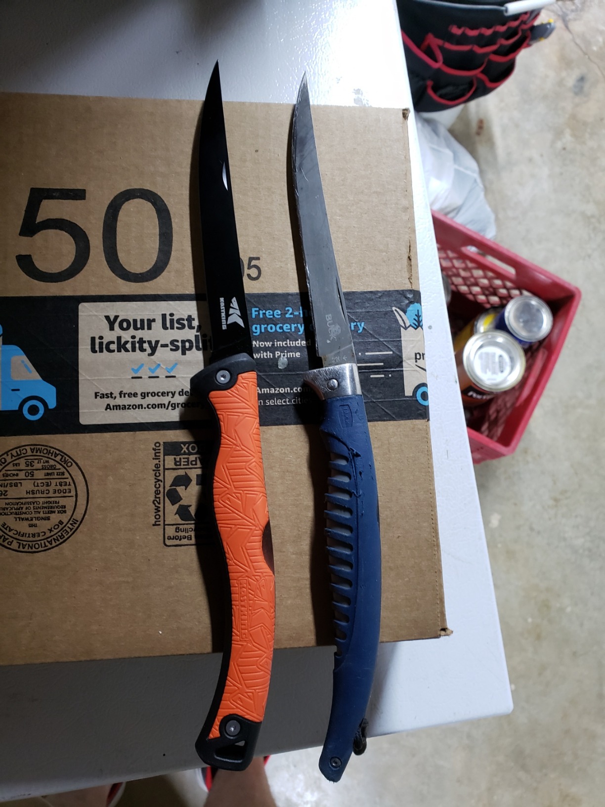 KastKing Folding Fillet/Fishing/Camping/Hunting Knife, Razor Sharp G4116 German Stainless-Steel Blade, Non-Slip Handles, 13 ½ inch overall Length, only 7 ½ inch folded, Includes Sheath customer photo 2
