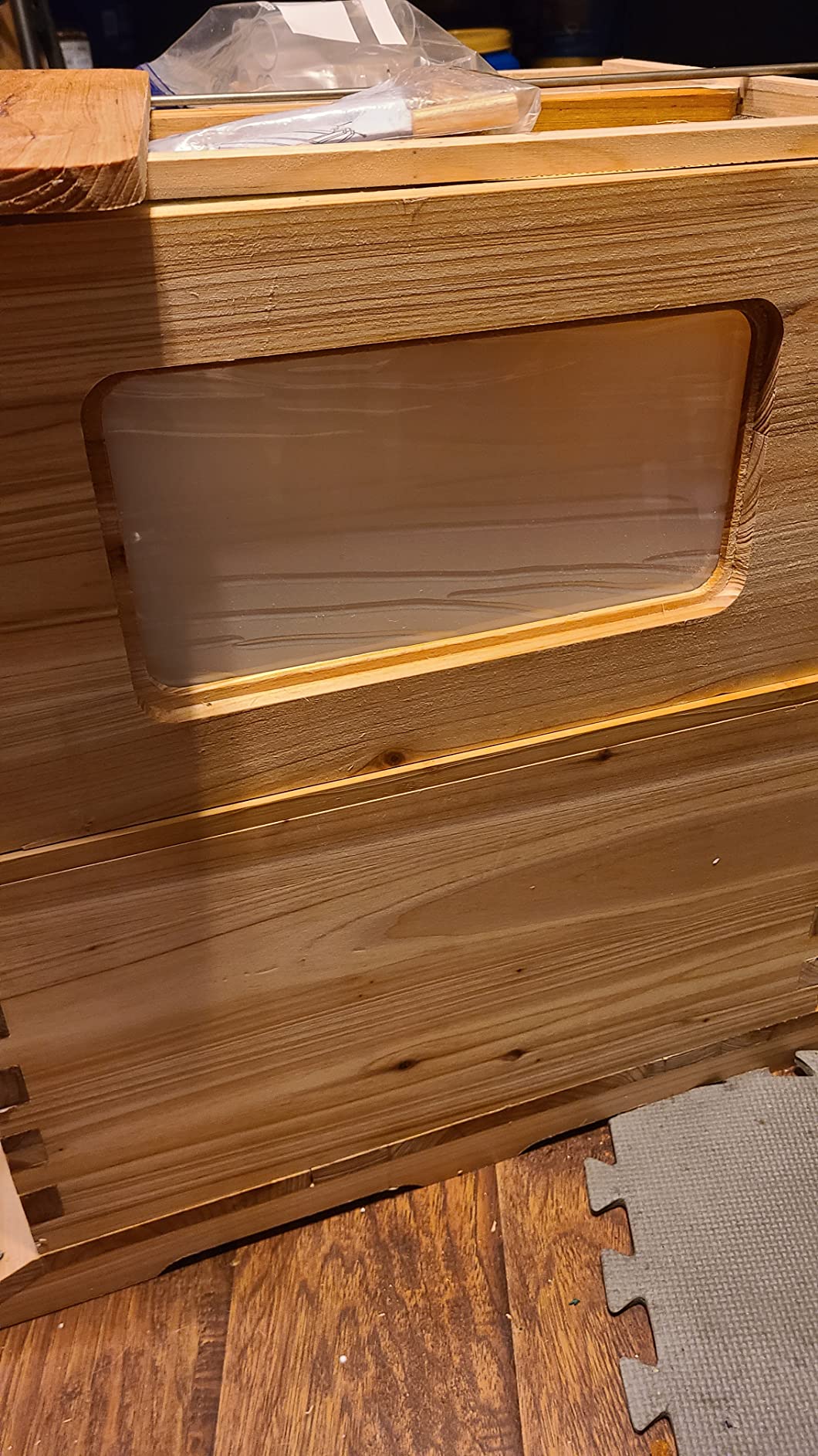 LANGLANG Automatic Wooden bee hive House kit with 7 PCS Upgraded Auto Frame Comb-Beehive Box Honey Free harvesting customer photo 1