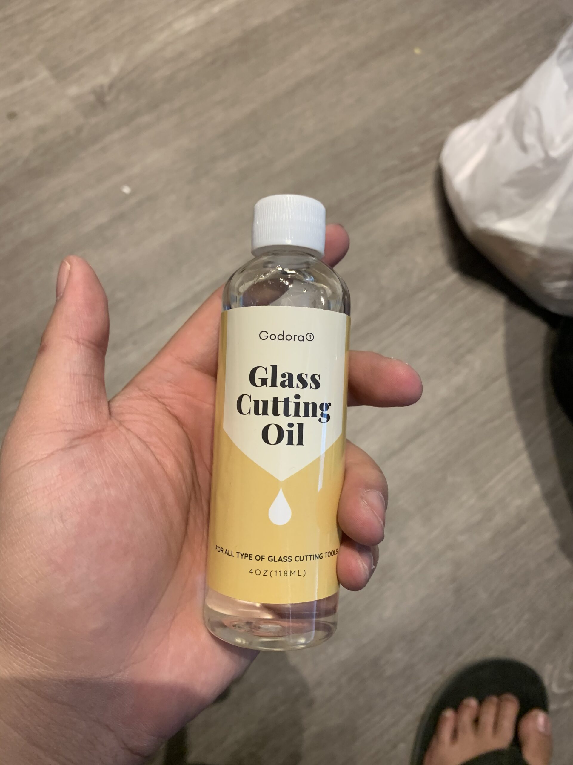 Glass Cutting Oil, Suitable for All Glass Cutting Tools, 4 Ounces Glass Cutter Oil is Used for Cutting Glass, Stained Glass, Glass Bottles, Tiles and Mirrors customer photo 2