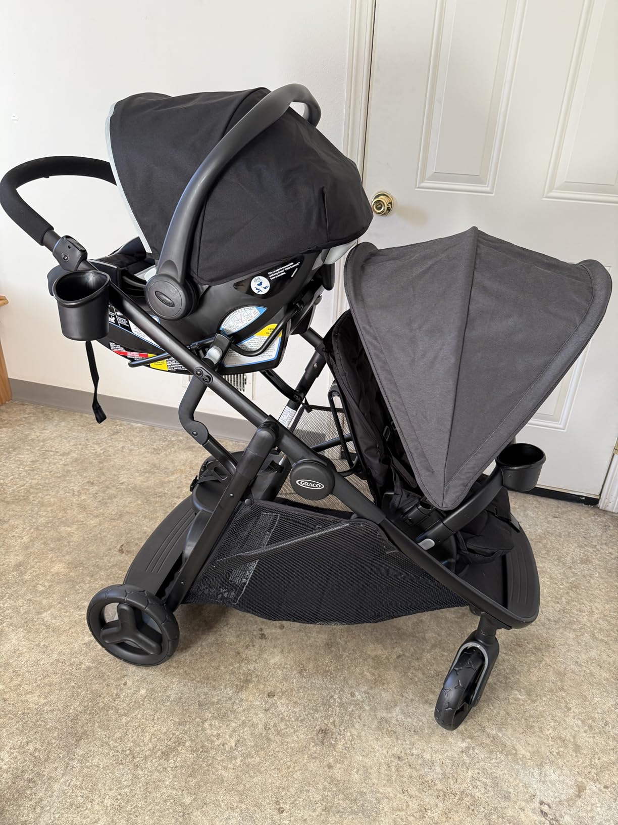 Graco Ready2Grow LX 2.0 Double Stroller Features Bench Seat and Standing Platform Options, Clark customer photo 2