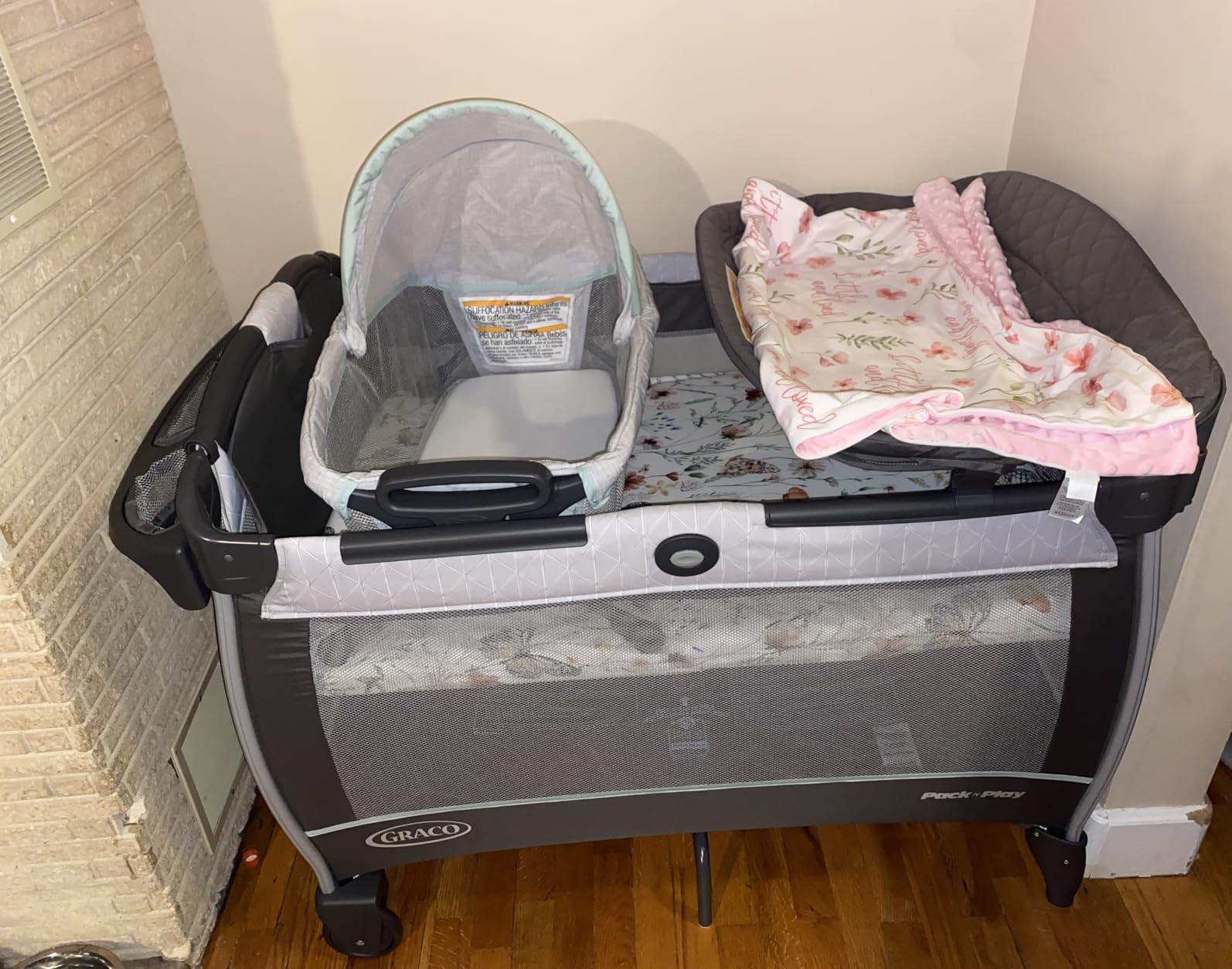 Graco Pack 'n Play Close2Baby Bassinet Playard Features Portable Bassinet Diaper Changer and More, Derby customer photo 1