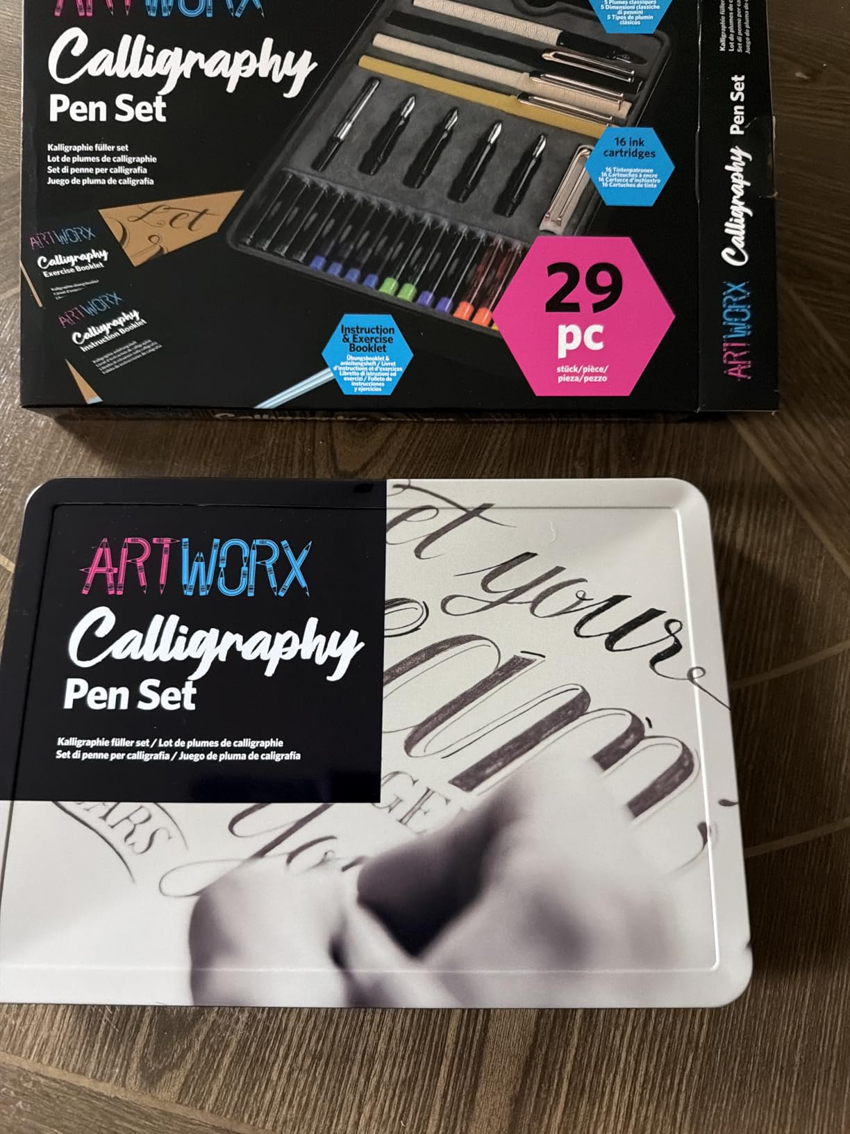 Artworx Calligraphy Pens Set - Introductory Caligraphy Writing & Hand Lettering Kit - Includes Instructions, Guide Book and Practice Book customer photo 1