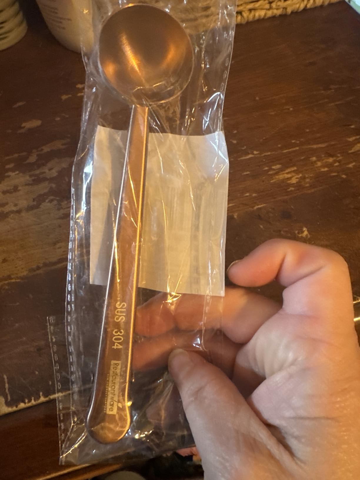 Restaurantware Restpresso 1 Tbsp Coffee Scoop - Built-In Clip For Measuring Ground Coffee Espresso Coffee Beans Protein Powder And More Stainless Steel Tea Spoon customer photo 2