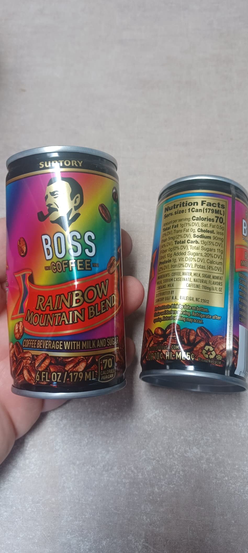 BOSS Coffee by Suntory - Rainbow Mountain Blend Japanese Flash Brew Coffee, 6oz 12 Pack customer photo 2