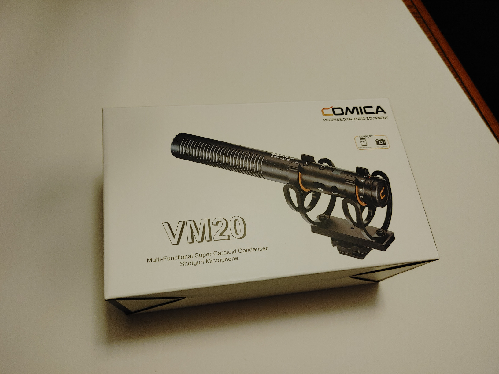 COMICA VM20 Shotgun Microphone, Super-Cardioid Camera Microphone with Rycote Shockmount, Windscreen, Wind Muff, OLED Power Display customer photo 2