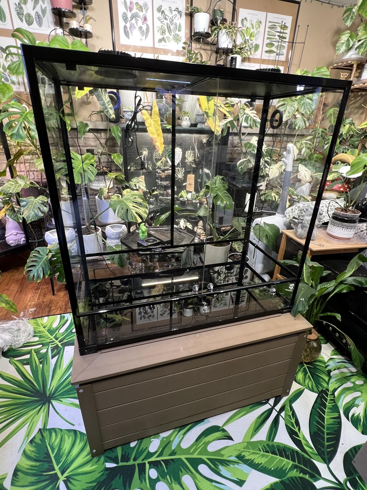 REPTI ZOO 50 Gallon Reptile Glass Tank Terrarium 2 in 1 Side Meshes and Side Glasses customer photo 1
