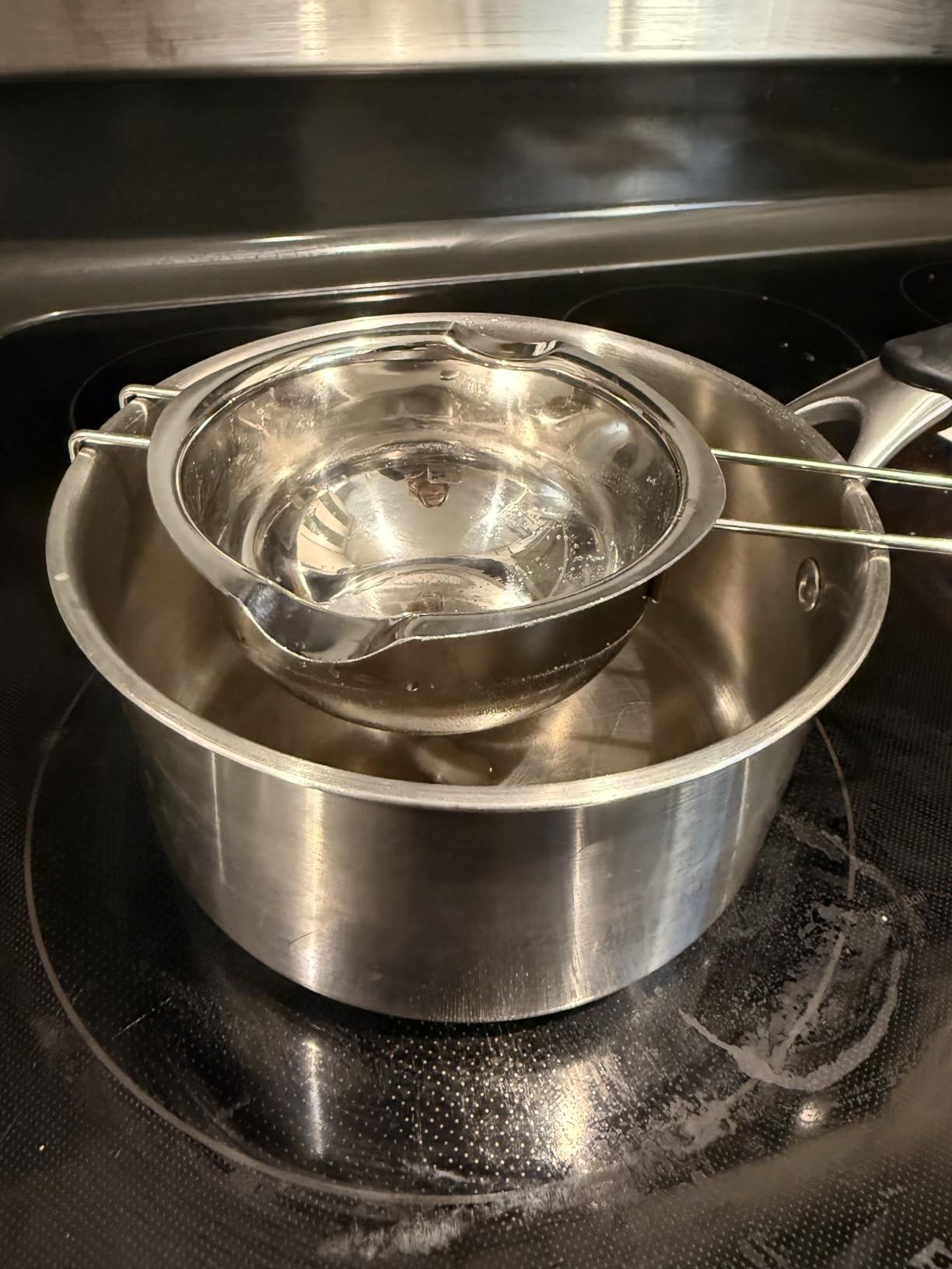 1000ML Upgrade Double Boiler Stainless Steel Melting Pot For Chocolate, Candle and Candy Making (34oz) customer photo 2