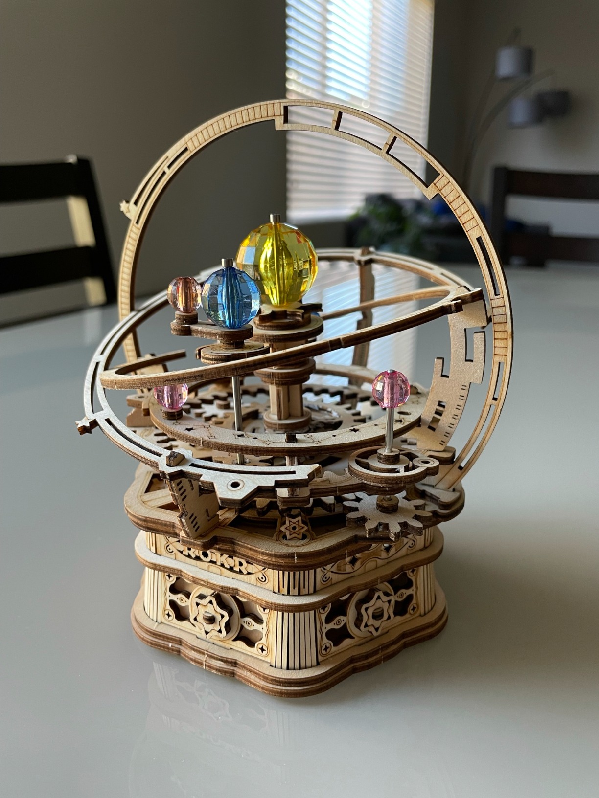 ROKR 3D Wooden Puzzles for Adults Mechanical Music Box-Starry Night, DIY Rotating Music Box Model Building Kits for Teens customer photo 1